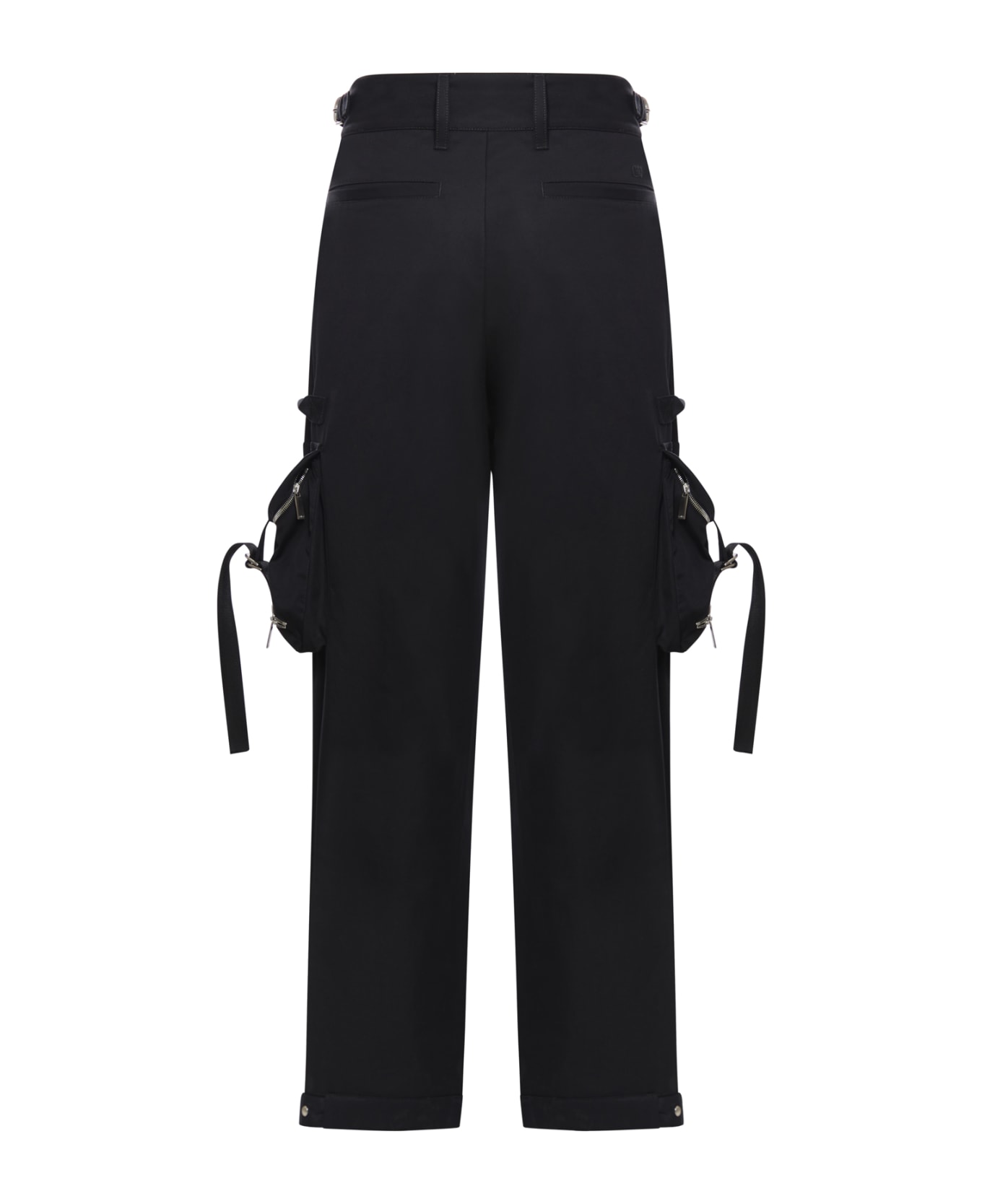 Off-White Trousers With Pockets - Black