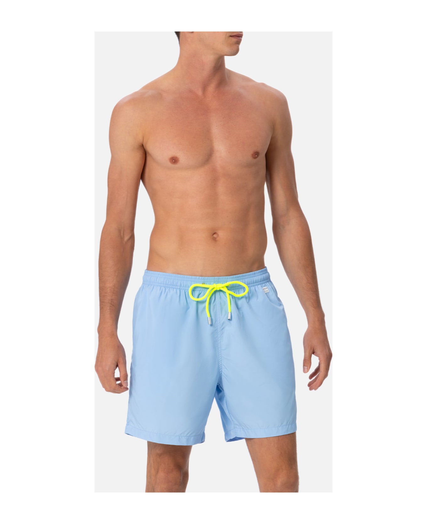 MC2 Saint Barth Man Lightweight Fabric Sky Blue Swim Shorts Lighting Pantone | Pantone® Special Edition - SKY