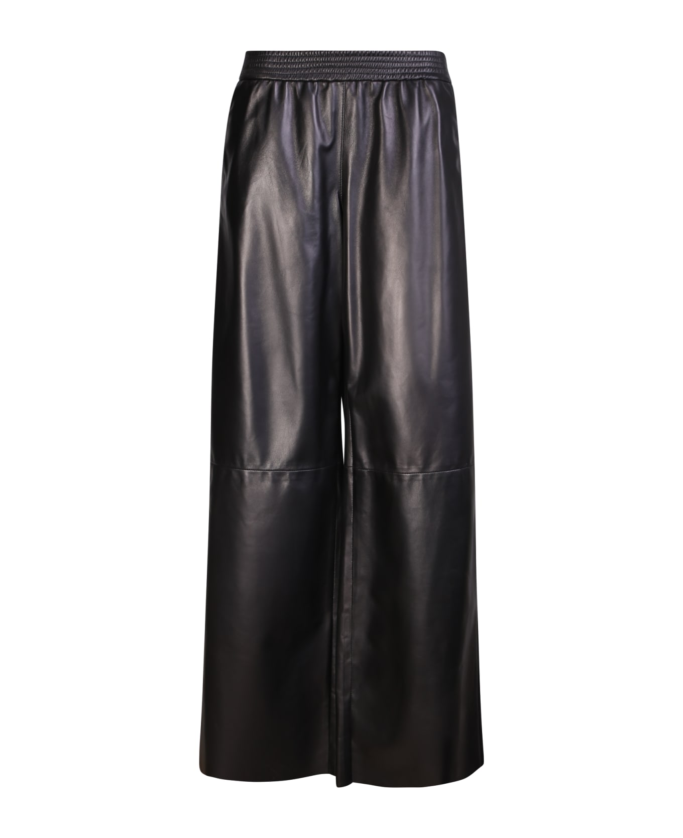 DROMe Black Leather Trousers - Black ボトムス
