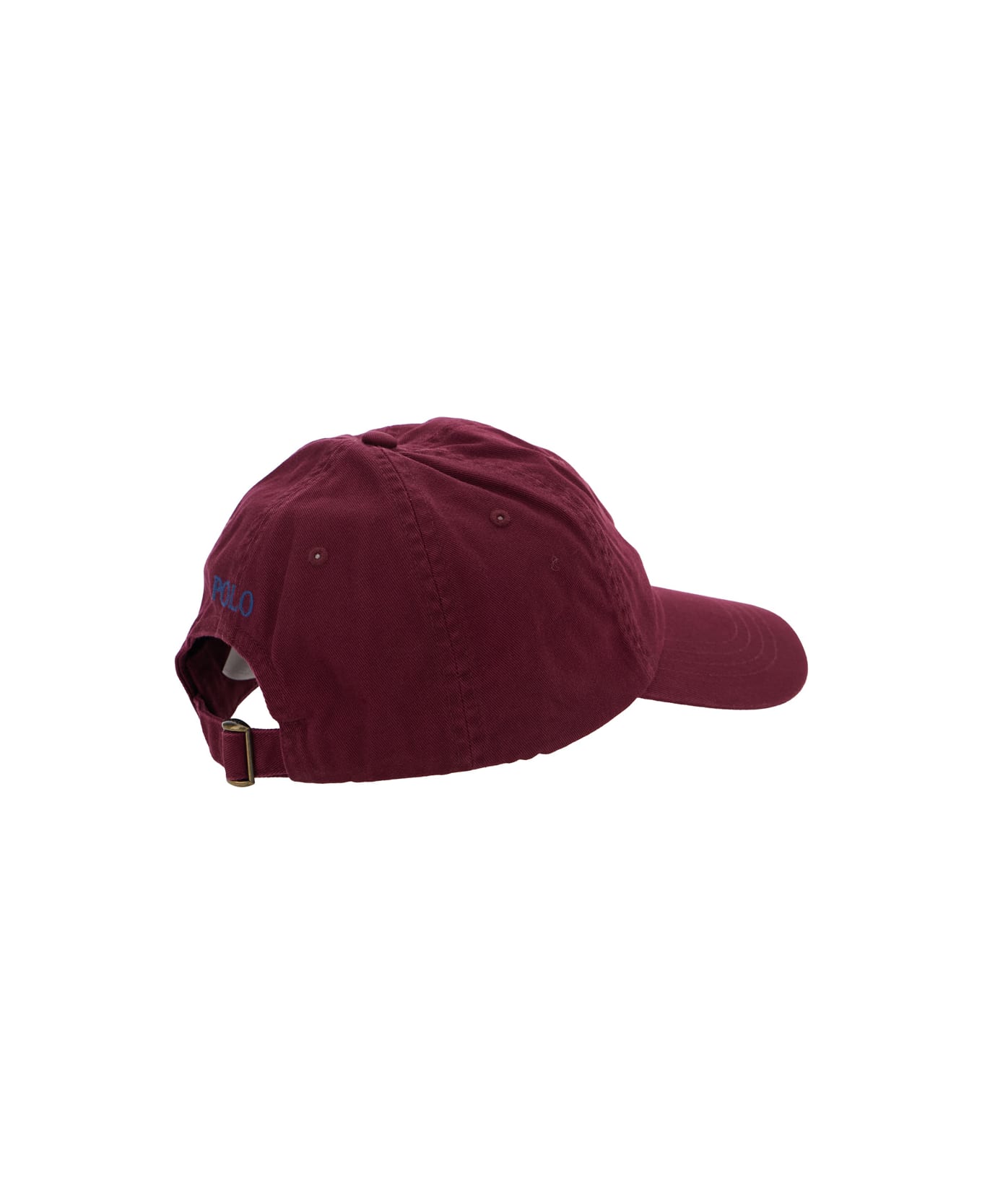 Polo Ralph Lauren Bordeaux Baseball Cap With Logo Embroidery In Cotton Man - Bordeaux