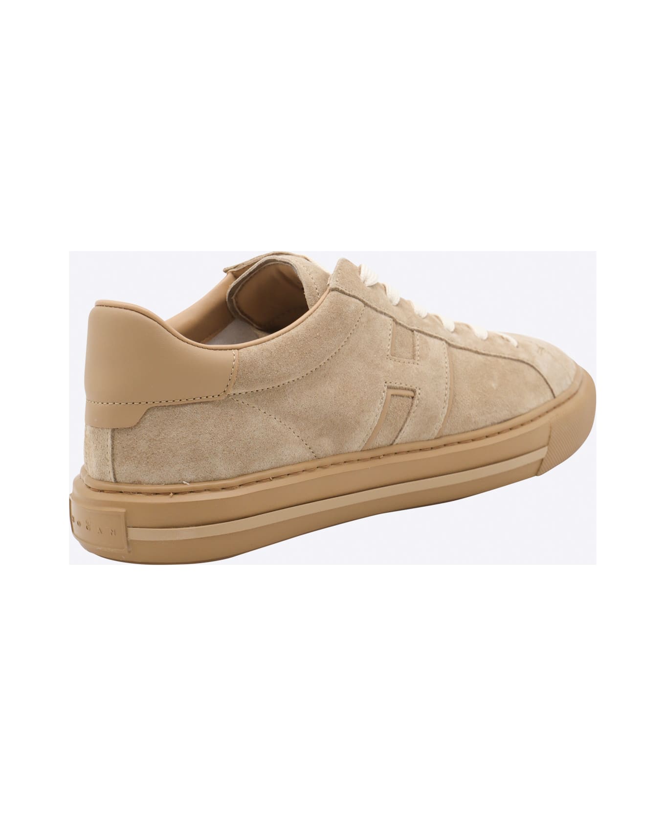 Hogan Beige Leather Sneakers - Beige