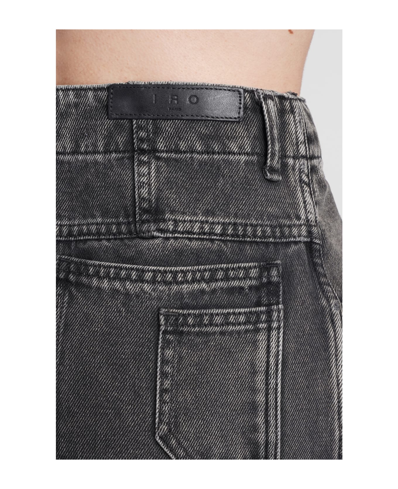 IRO Gretta Jeans In Grey Cotton - grey