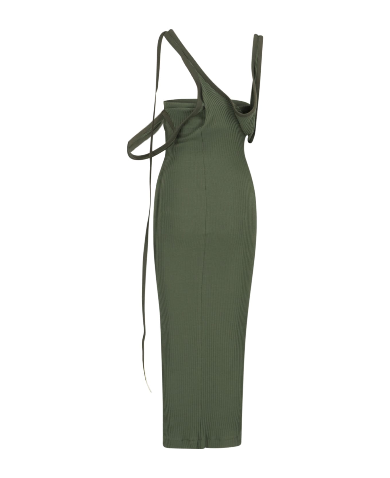The Attico Strap Long Dress - Green