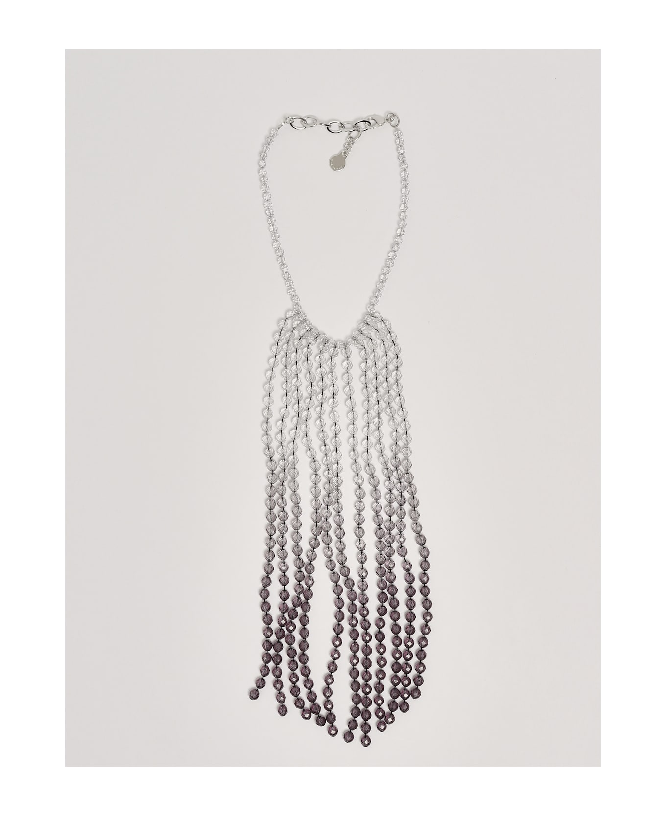 Emporio Armani Girocollo Boules Con Frange Sfumate Necklace - Sel De Camargue
