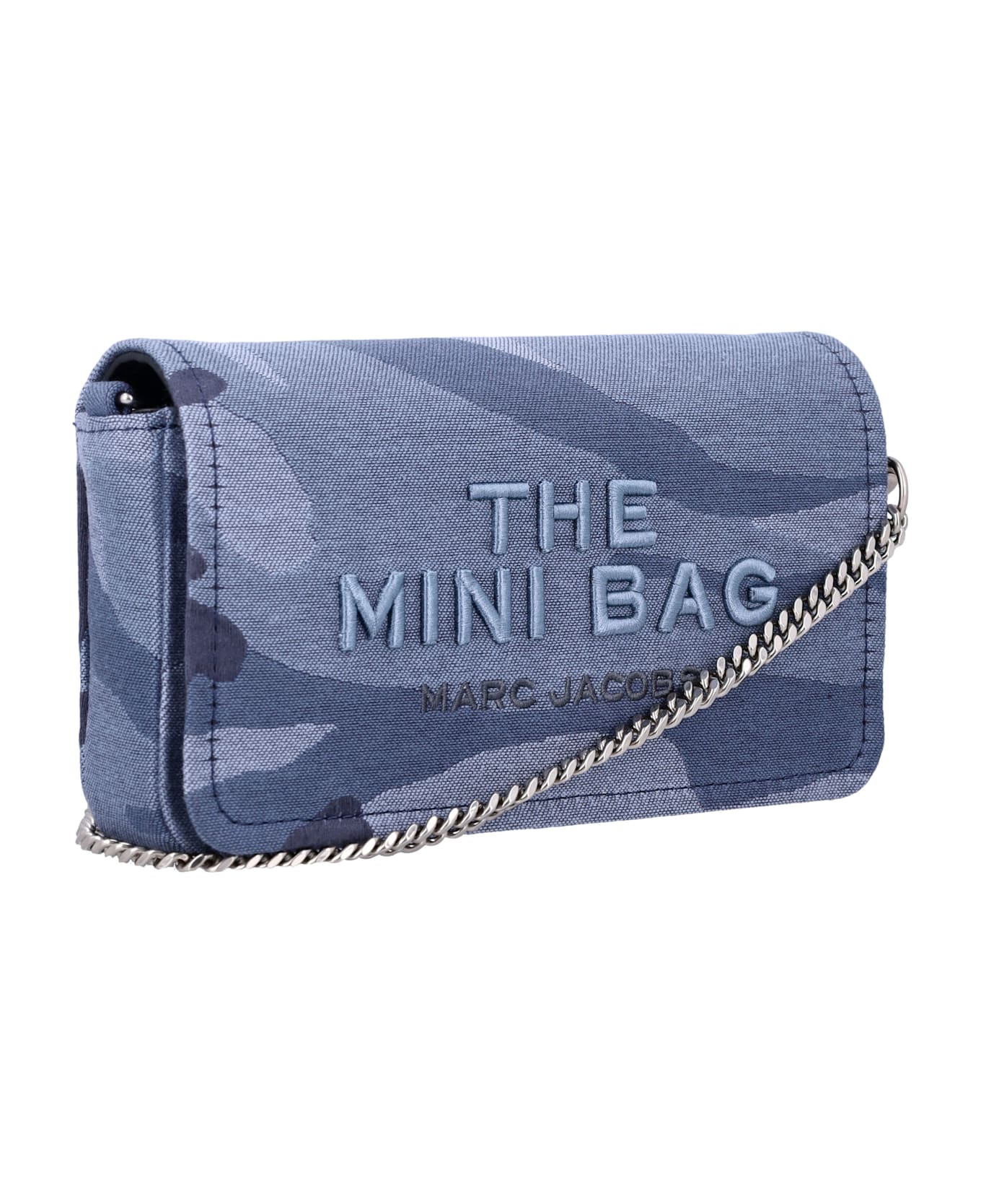 Marc Jacobs The Camo Jacquard Chain Mini Bag - BLUE MULTI CAMOU