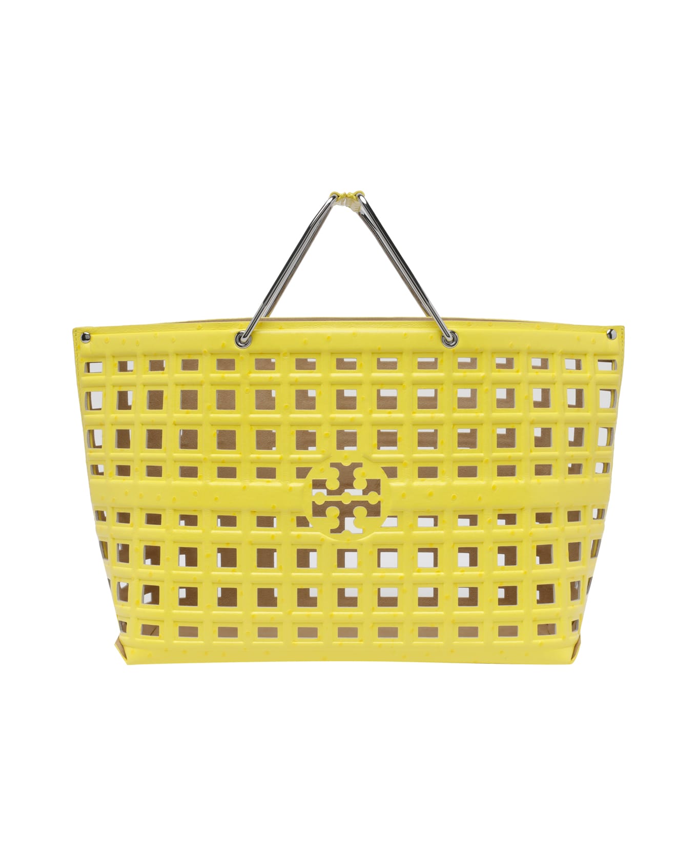 Tory Burch Ostritch Market Tote - Yellow