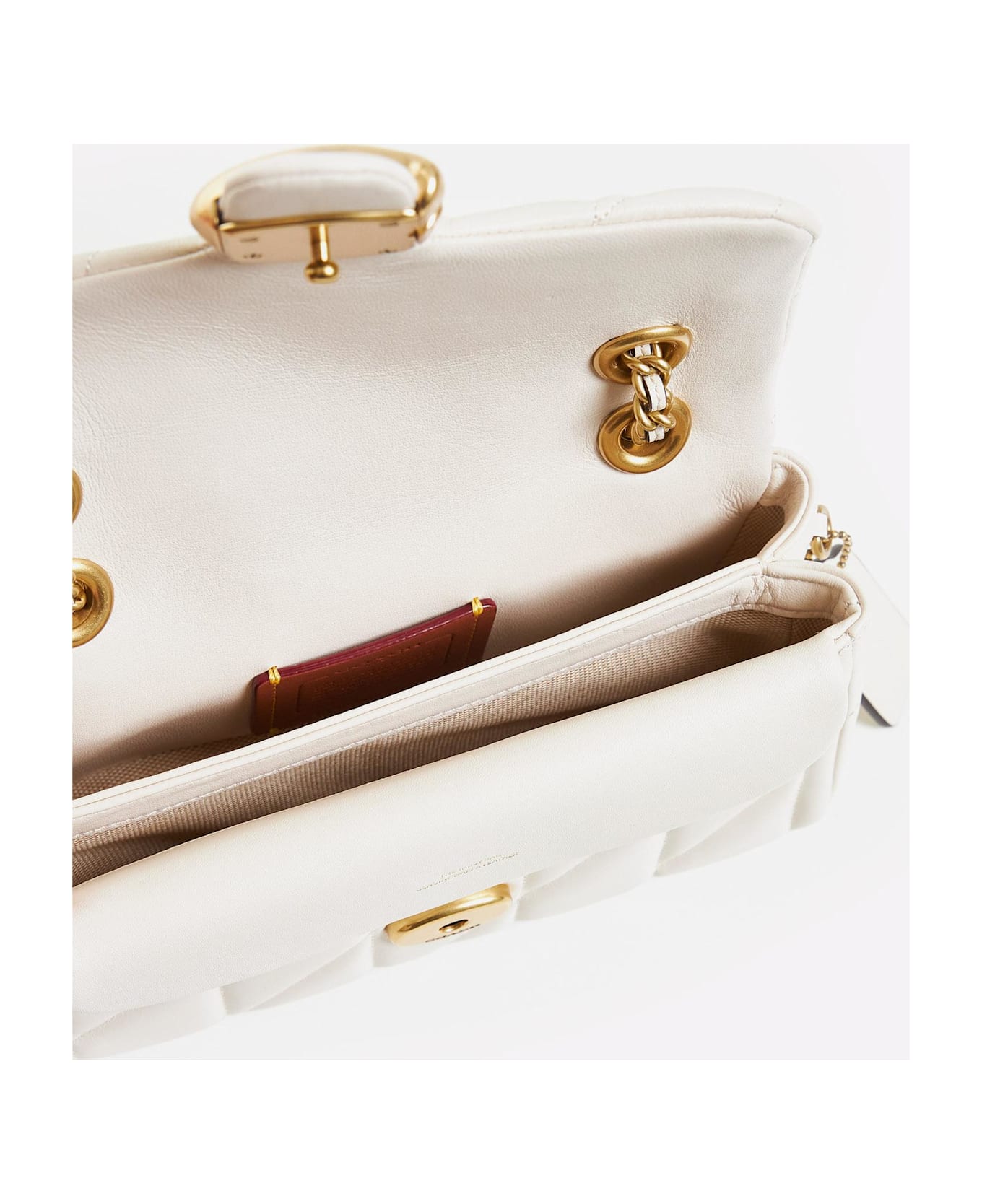 Coach Tabby 20 Nappa Leather Shoulder Bag - White
