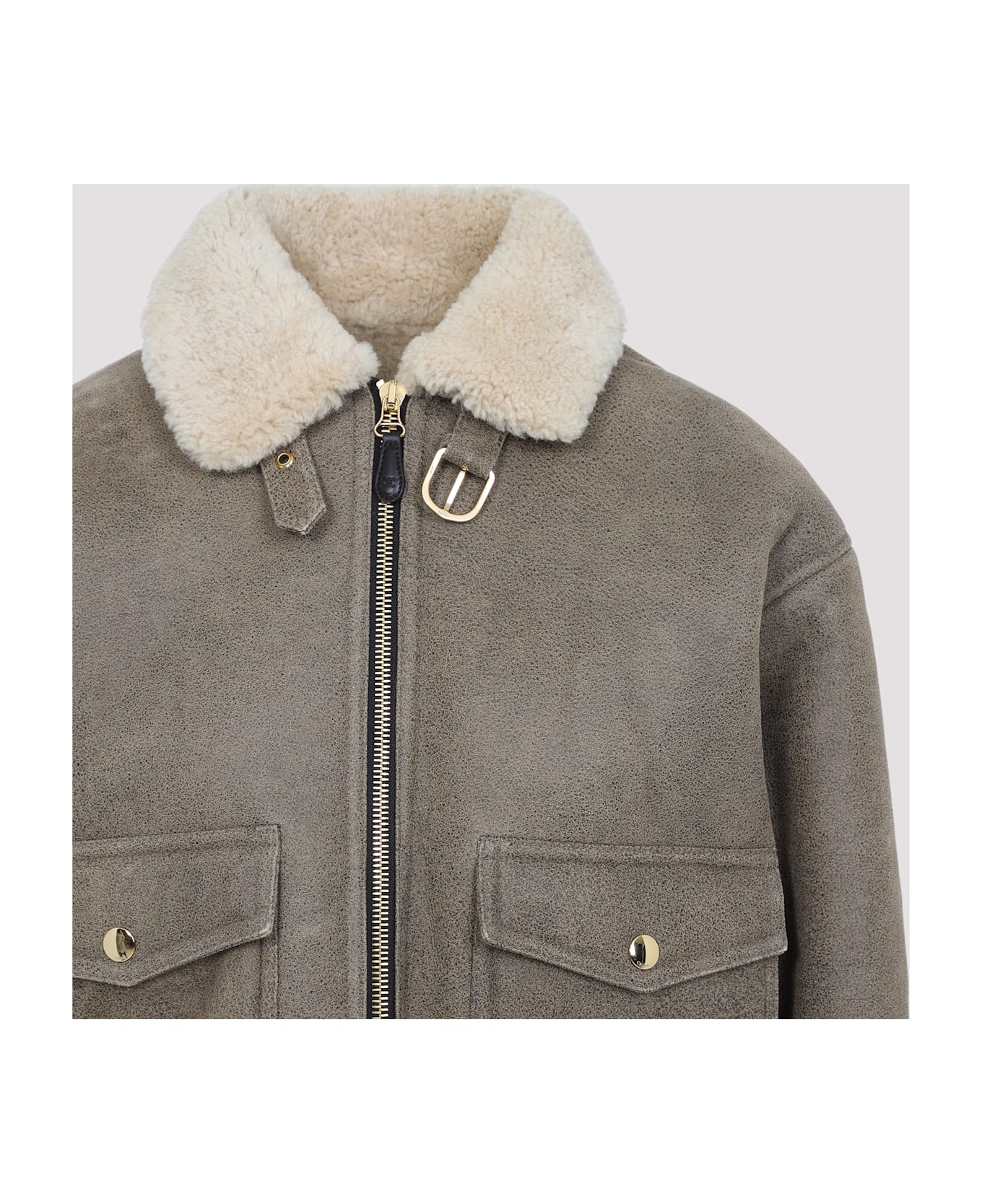 ブルゾン CELINE SS25 Celine Aviateur Brode Blouson (2EB60674R 31HN) Celine Aviateur Brode Blouson (CELINE/レザージャケット