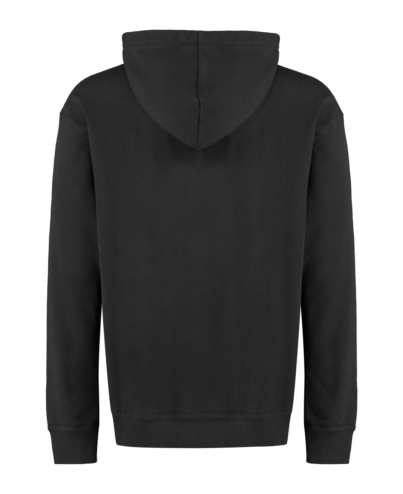 Isabel Marant Matte Logo Detail Cotton Sweatshirt - black