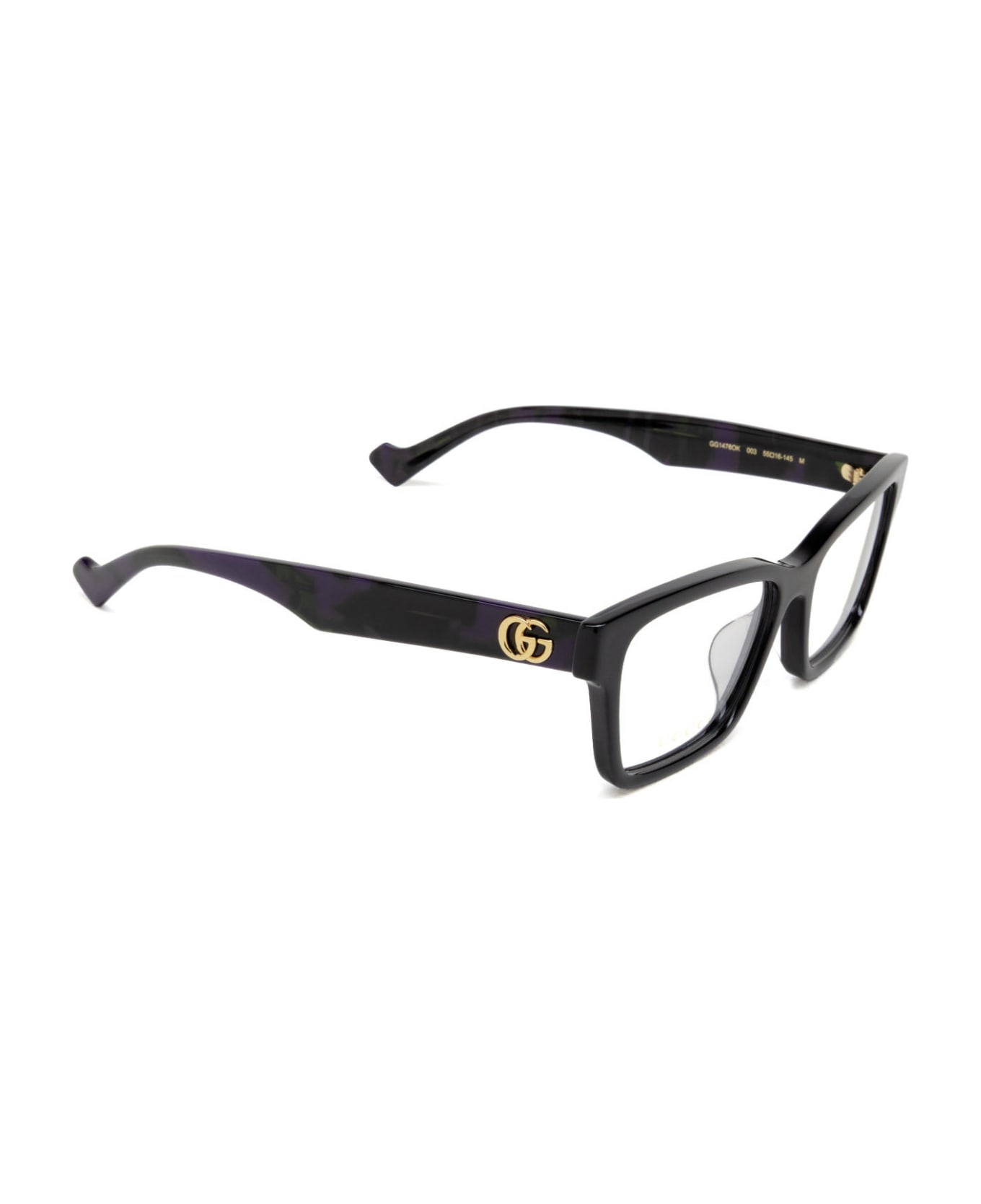 Gucci Eyewear Gg1476ok Black Glasses - Black アイウェア