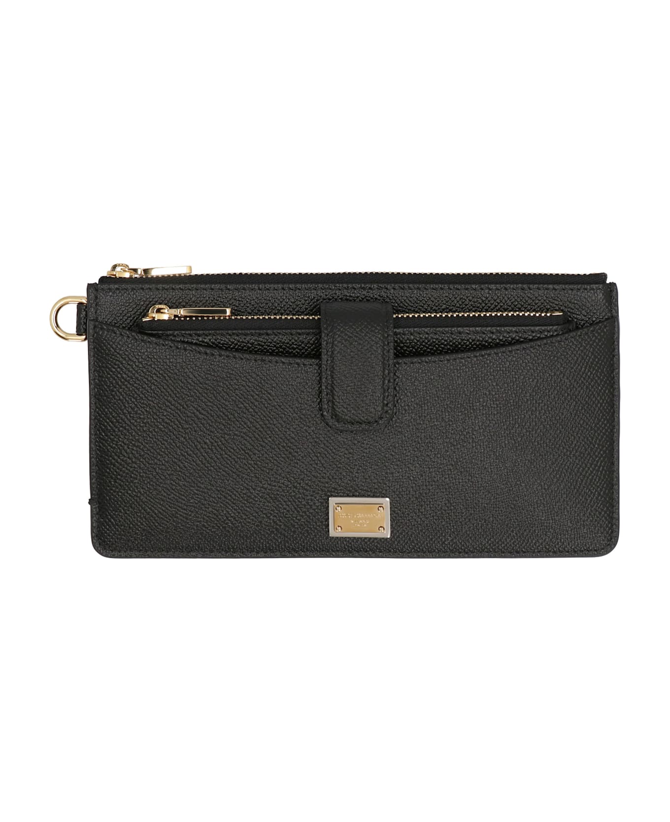 Dolce 
Gabbana Dauphine-print Leather Wallet - black