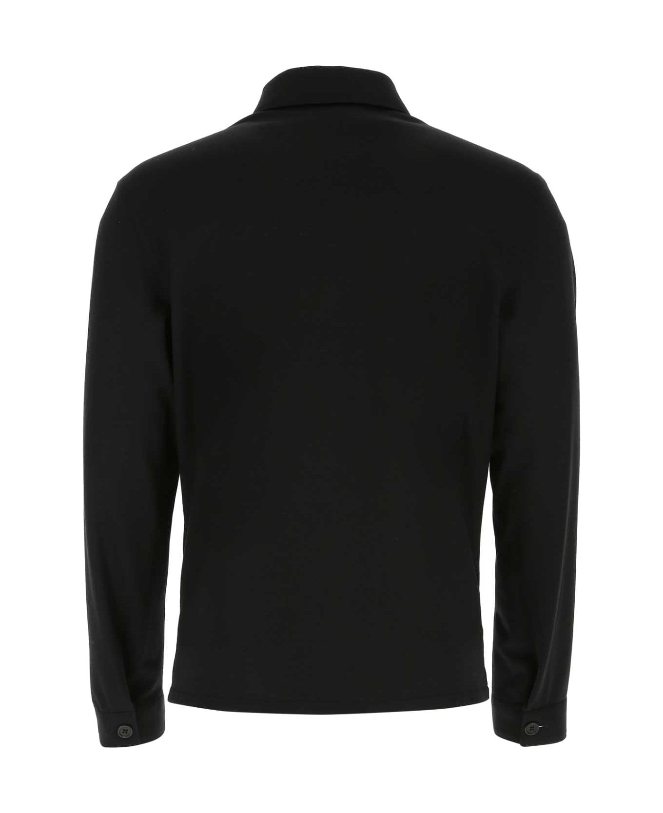 Prada Black Wool And Cashmere Shirt - NERO