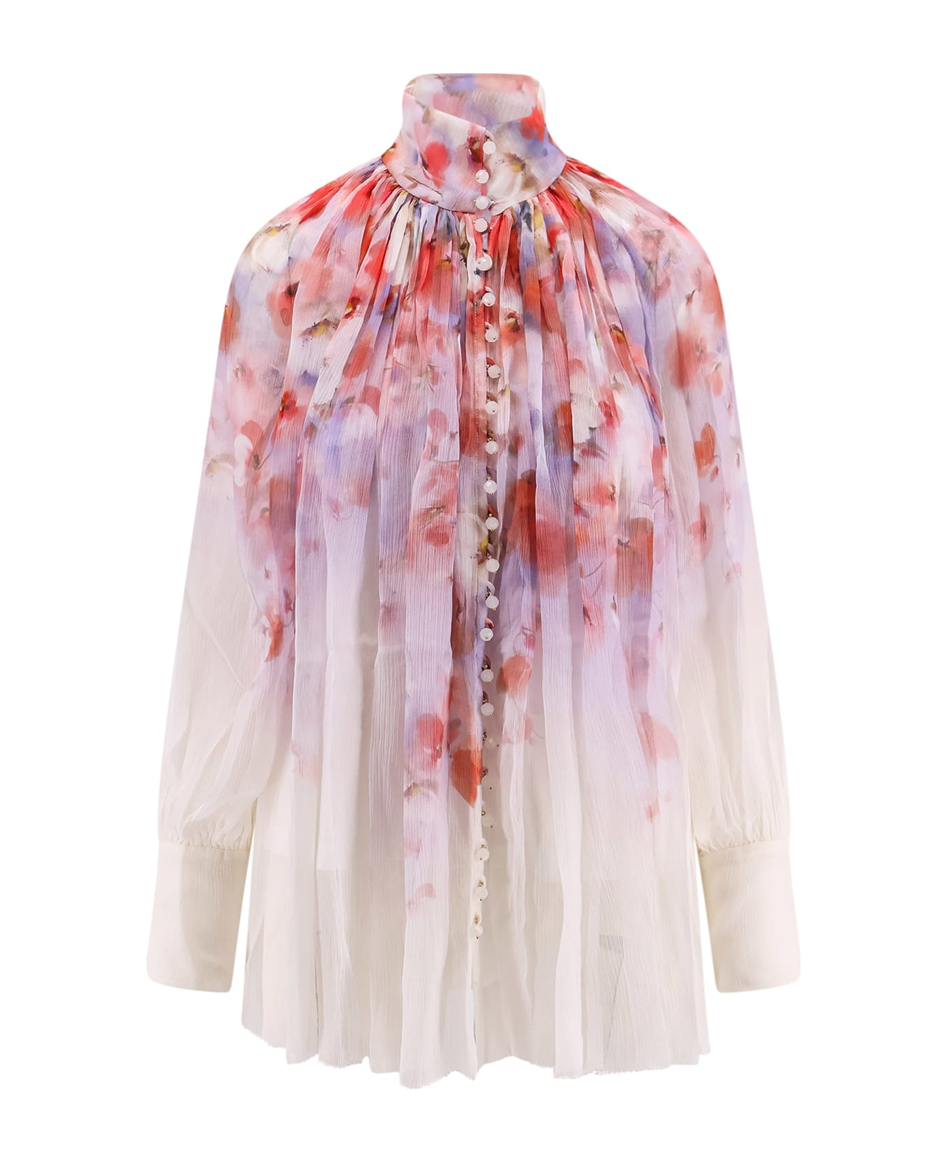 Zimmermann Printed Viscose Shirt - Pink