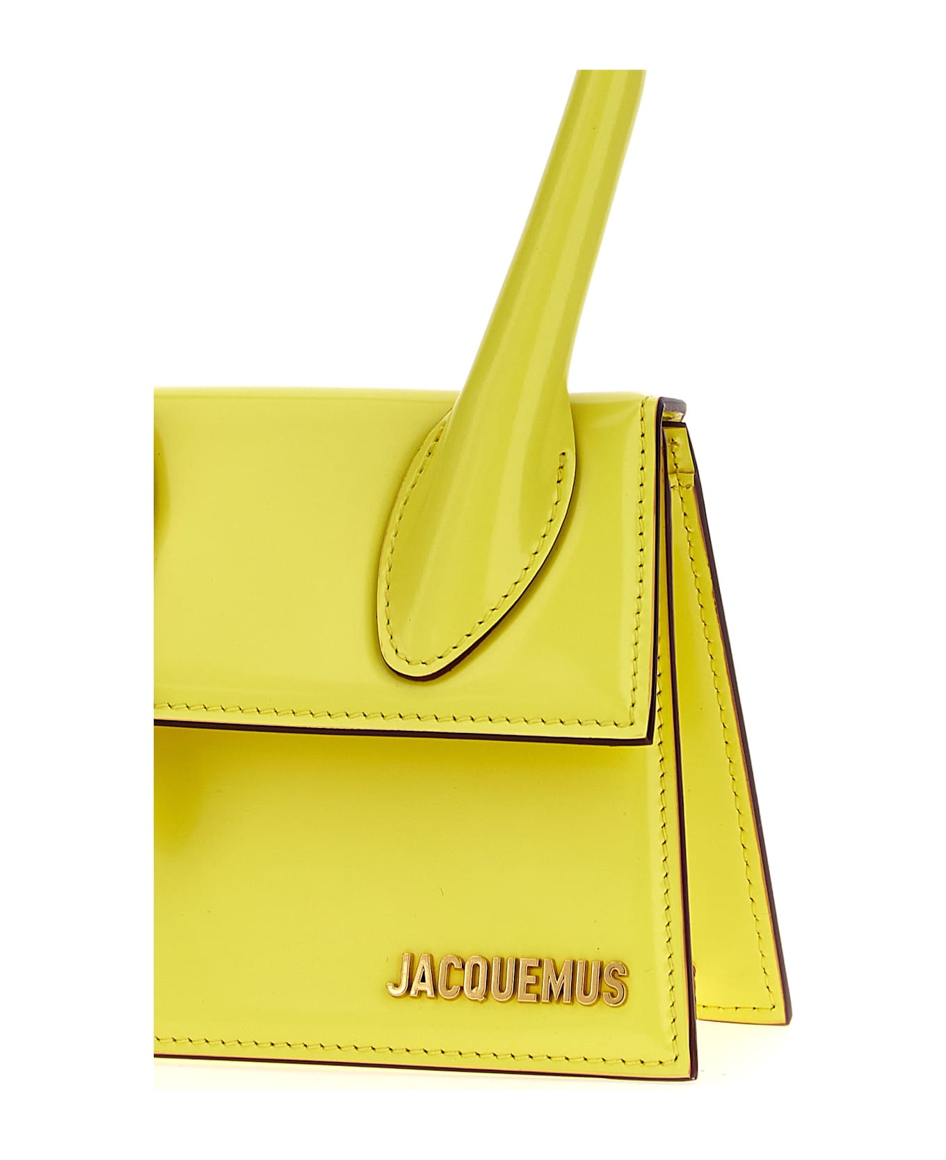 Jacquemus 'le Chiquito Moyen Boucle' Handbag - Yellow