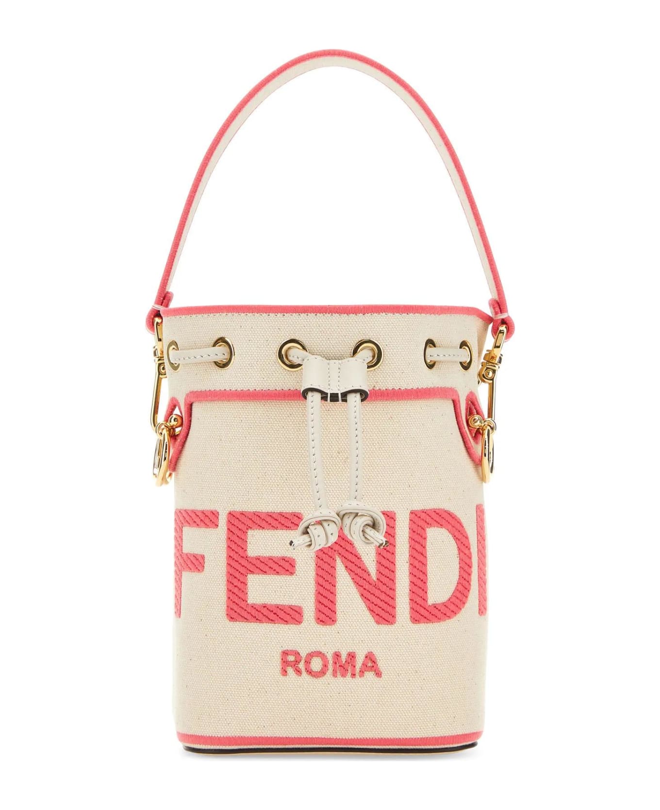 Fendi Jaquard Mini Bag - IVORYRED