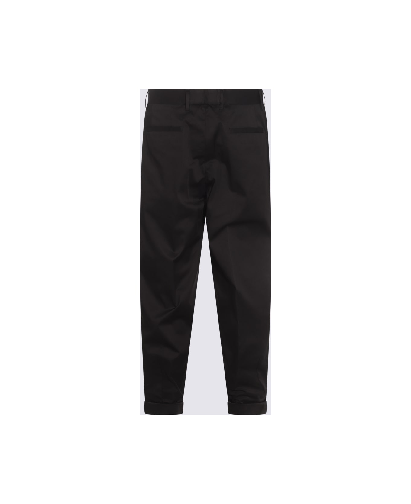 Dolce & Gabbana Black Cotton Pants - Nero