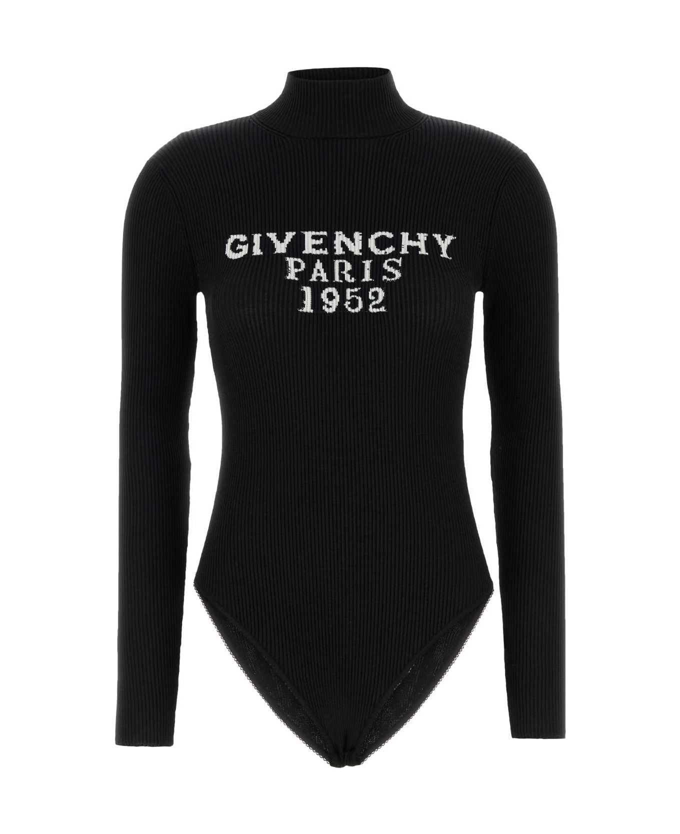 Givenchy Black Polyester Bodysuit - BLACK