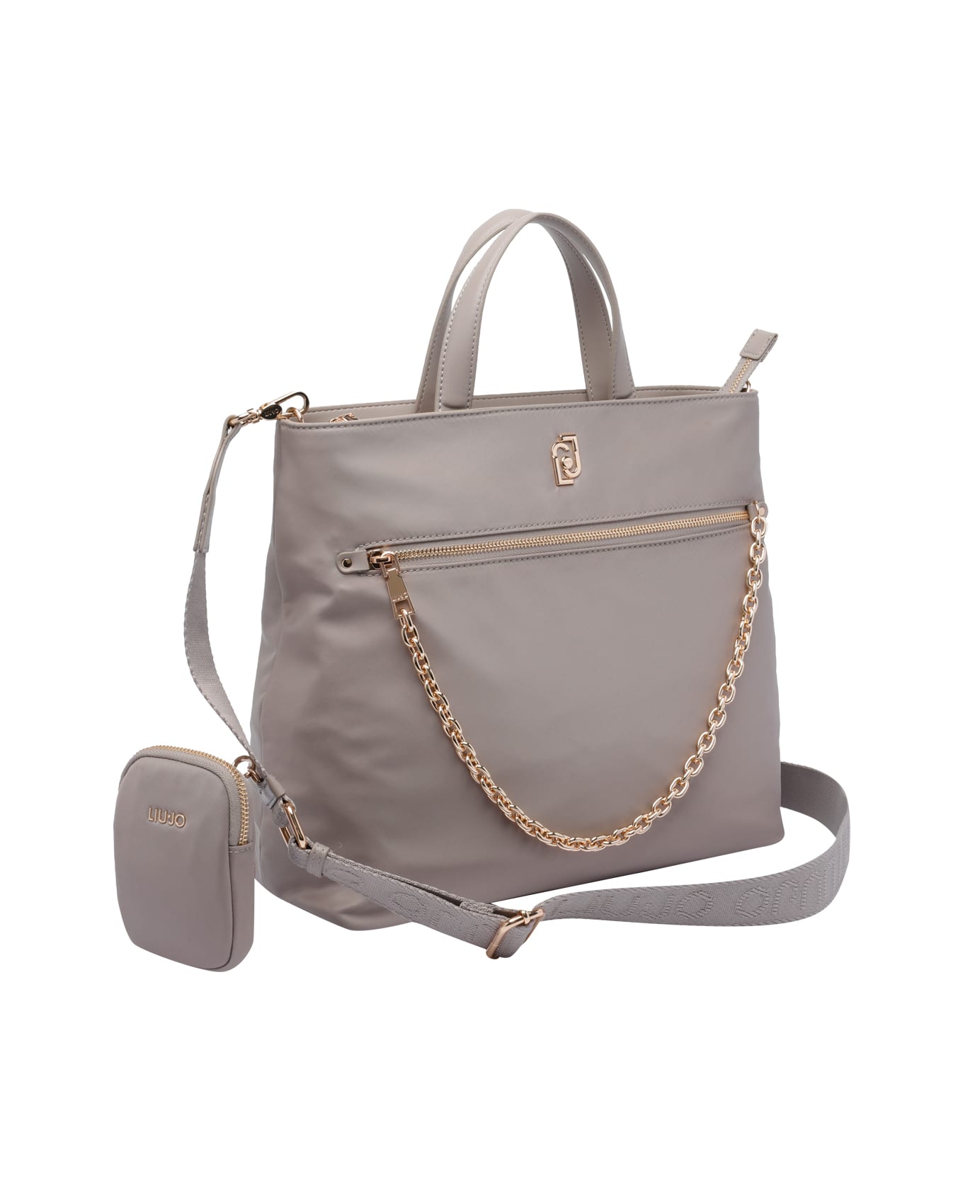 Liu-Jo Logo Handbag - Beige