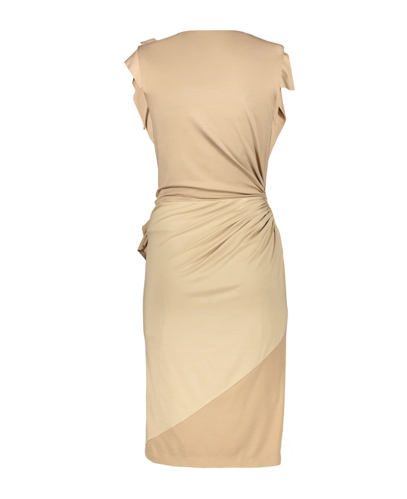 Burberry Silk Midi-dress - Beige ワンピース＆ドレス
