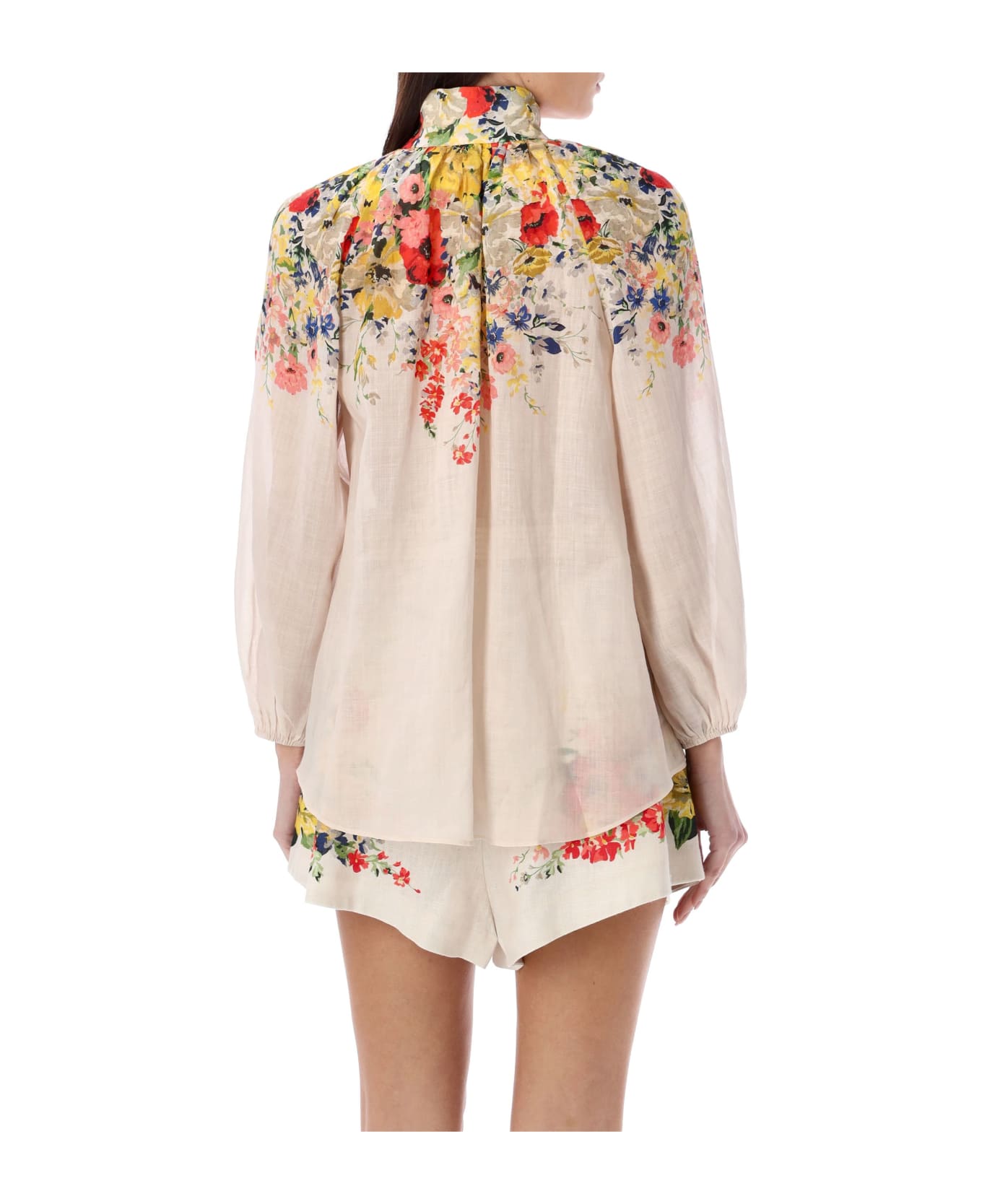 Zimmermann Billow Blouse - IVORY FLORAL ブラウス