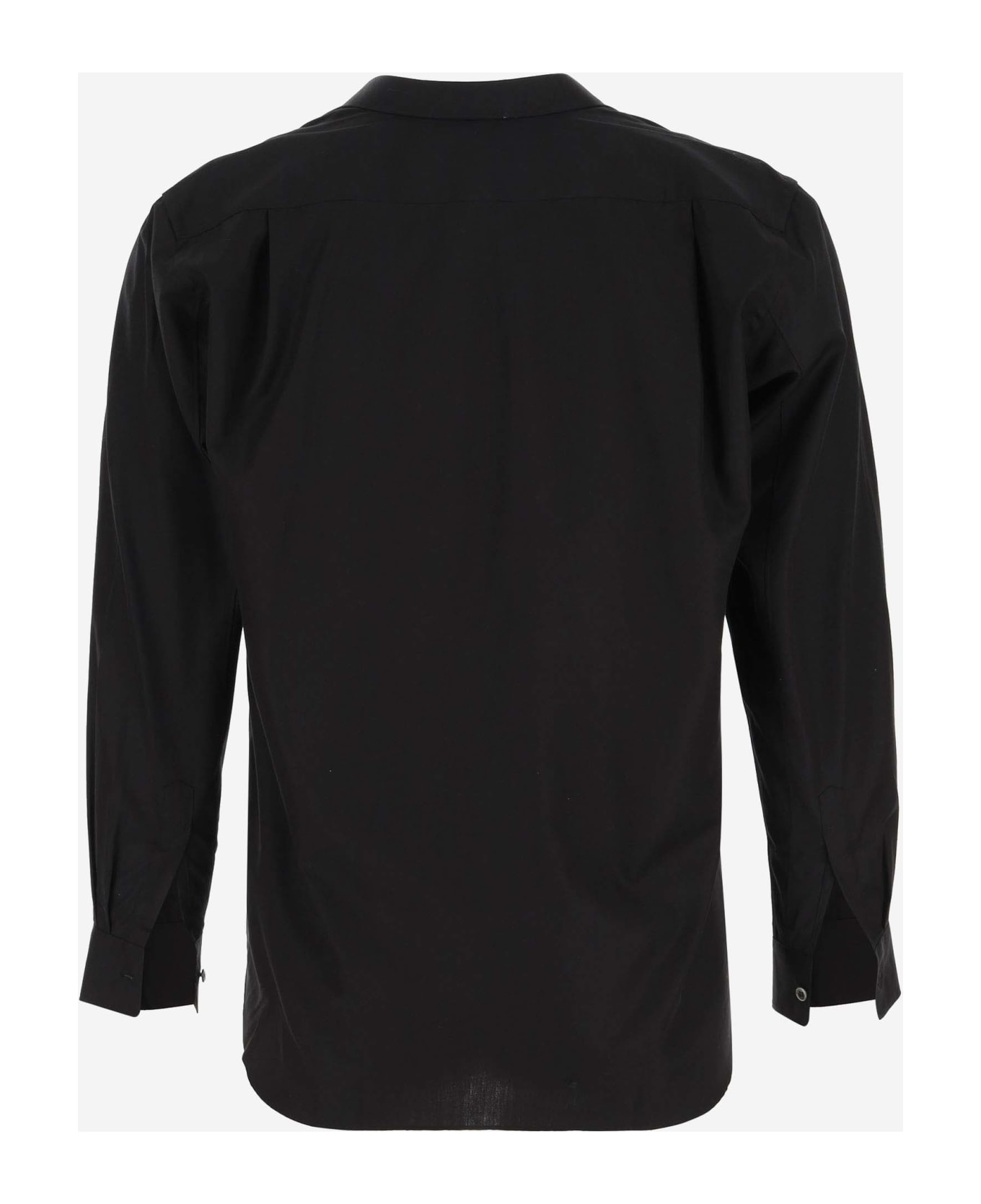 Comme des Garçons Cotton Logo Shirt - Black