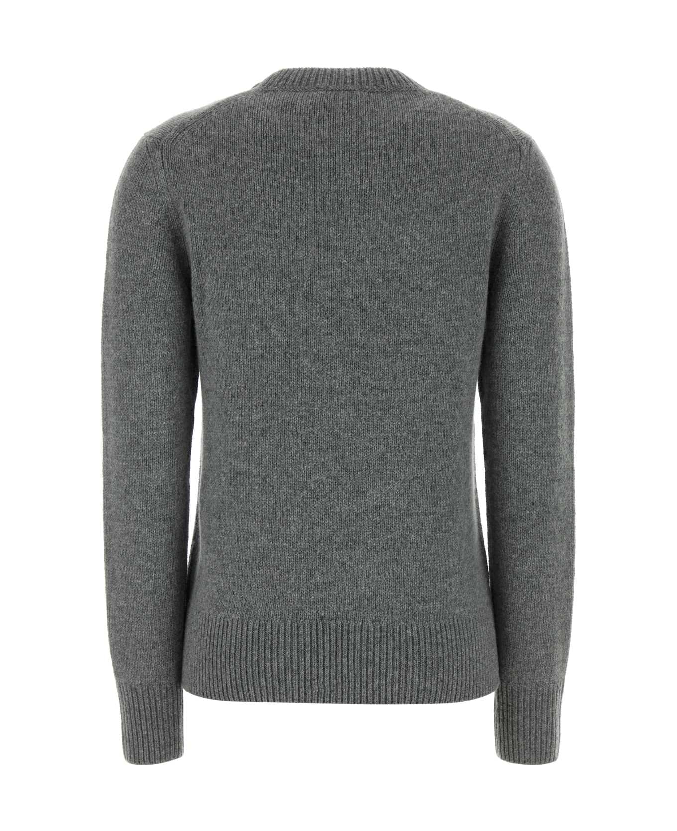 Burberry Grey Wool Blend Sweater - A1345