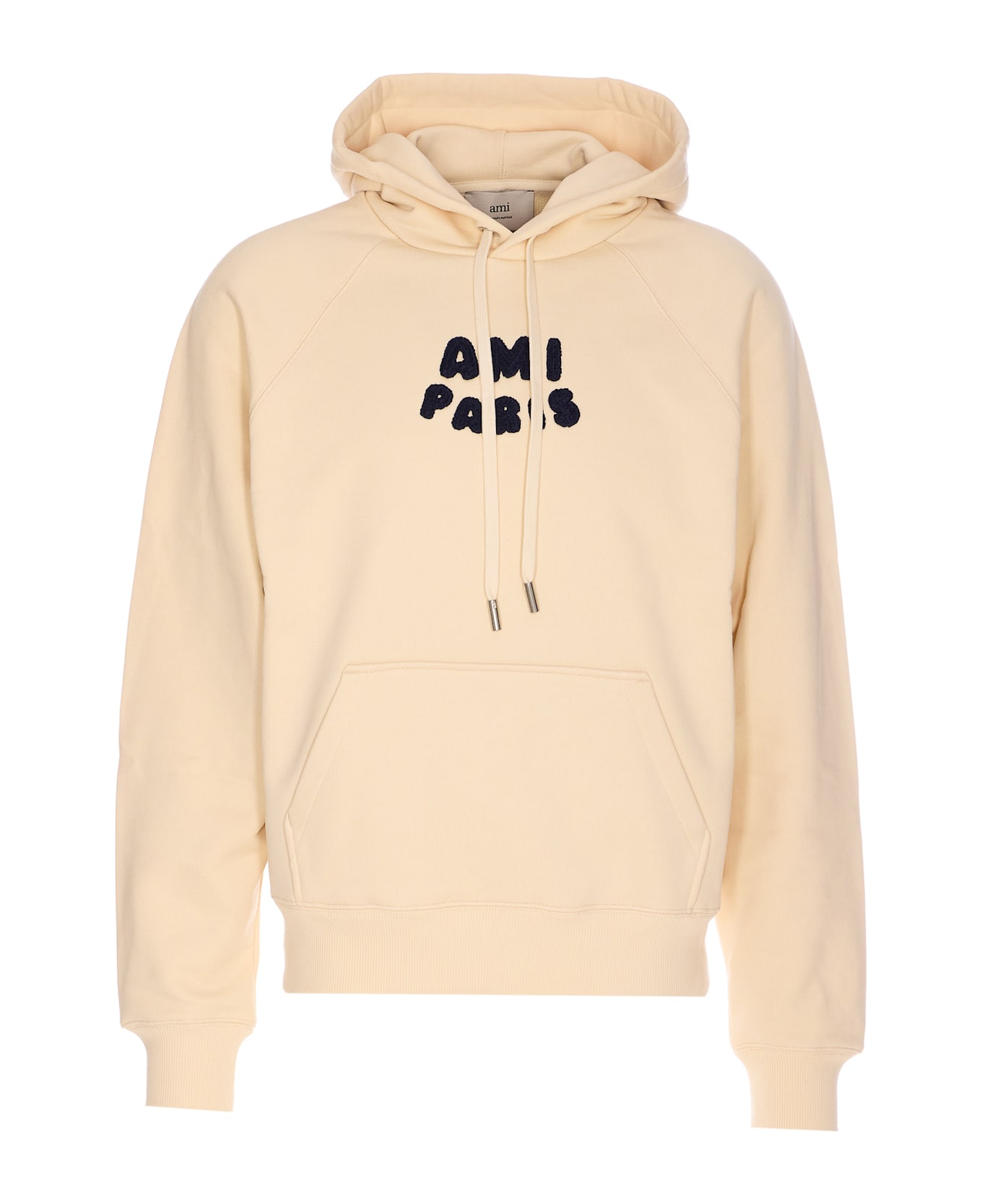 Ami Alexandre Mattiussi Ami Paris Patch Hoodie - WHITE