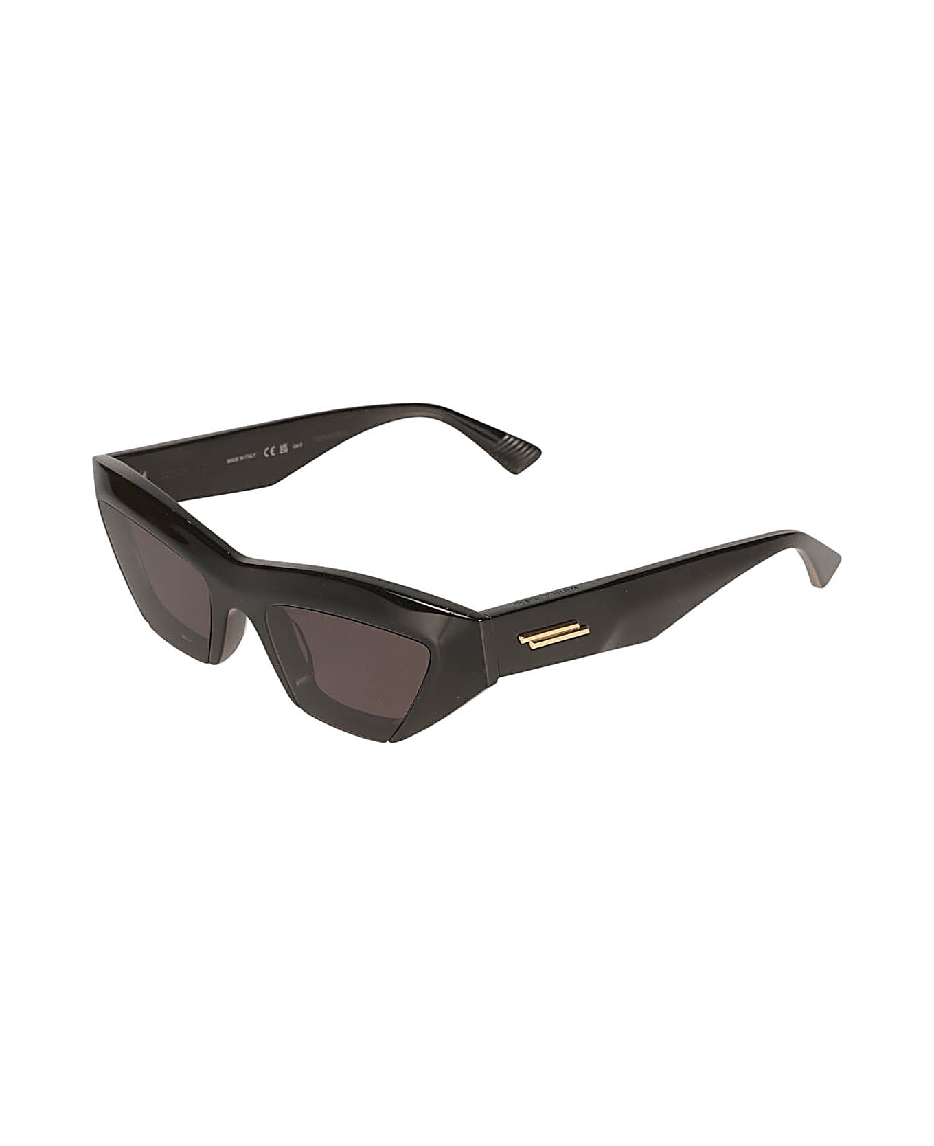 Bottega Veneta Eyewear Cat Eye Frame Sunglasses - Black/Grey