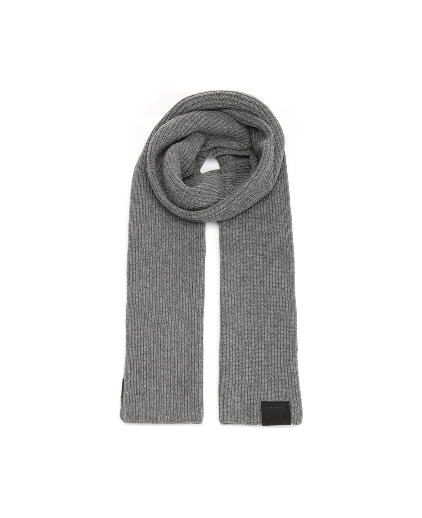 Tom Ford Cashmere Scarf - LIGHT CHARCOAL