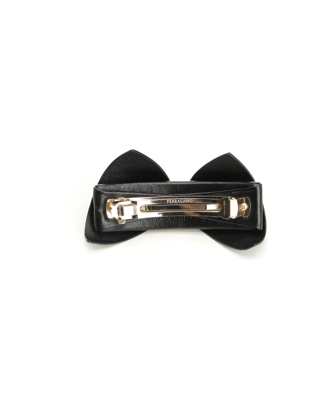 Ferragamo Bow Hair Clip - BLACK