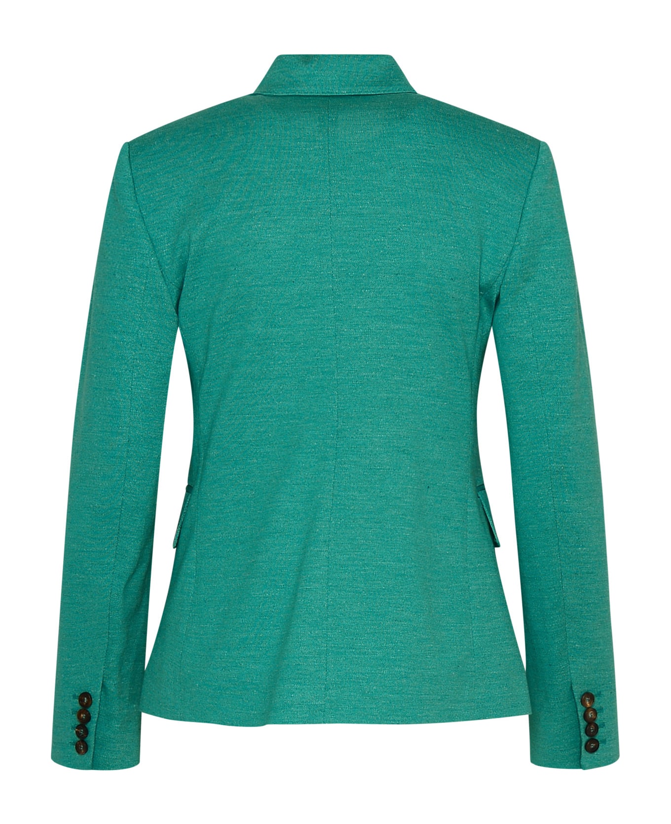Max Mara Cashmere Green Cotton Blend Zirlo Blazer Jacket - 003 ブレザー