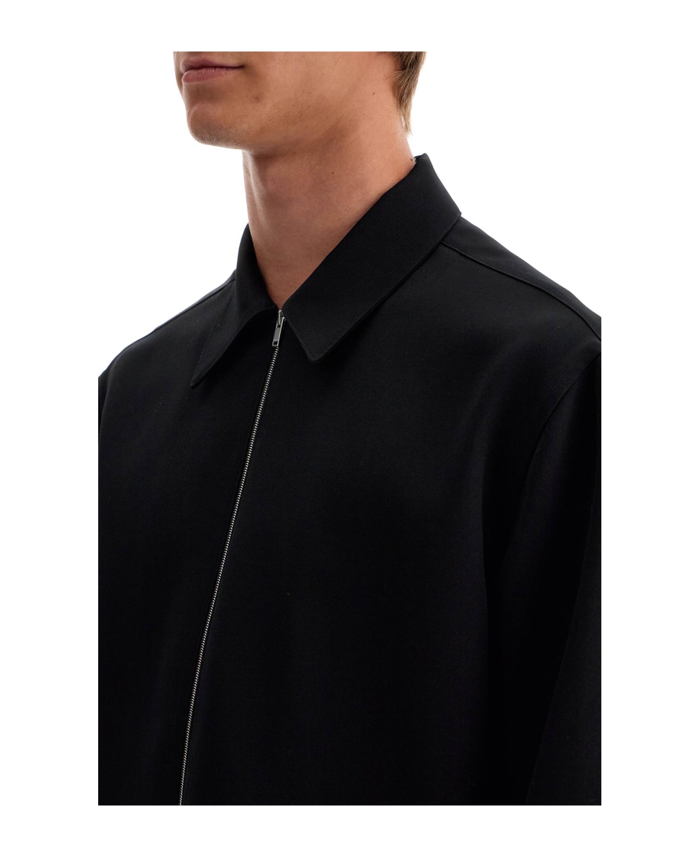 Jil Sander Zippered Overshirt - BLACK (Black)