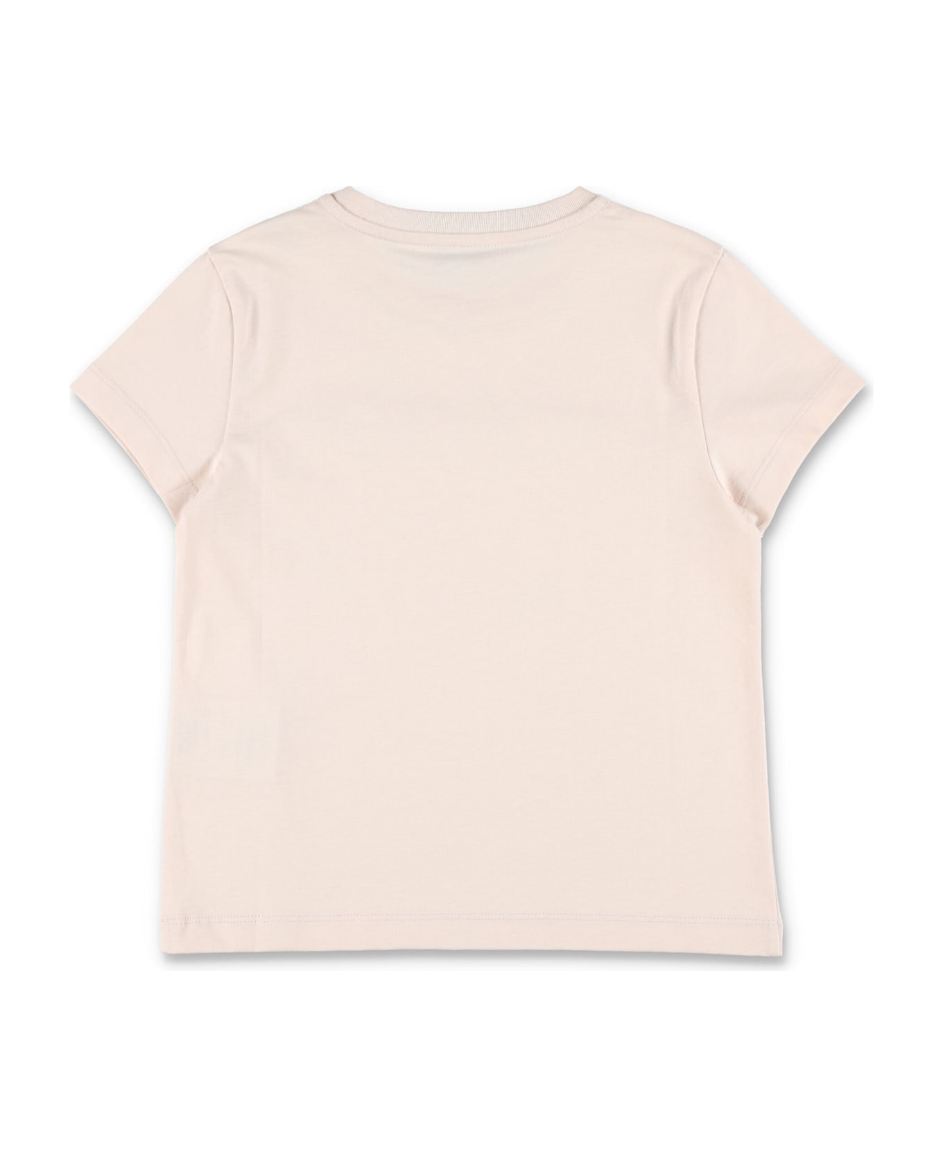 Moncler Kid - Embroidered Logo Cotton T-shirt - LIGHT PINK