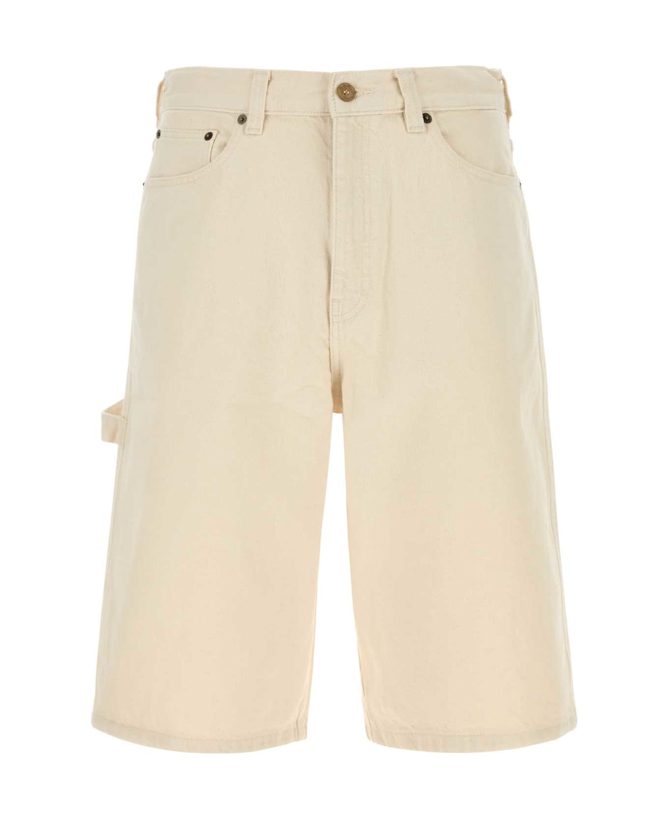 A.P.C. Sand Denim Westland Bermuda Shorts - Aad Ecru