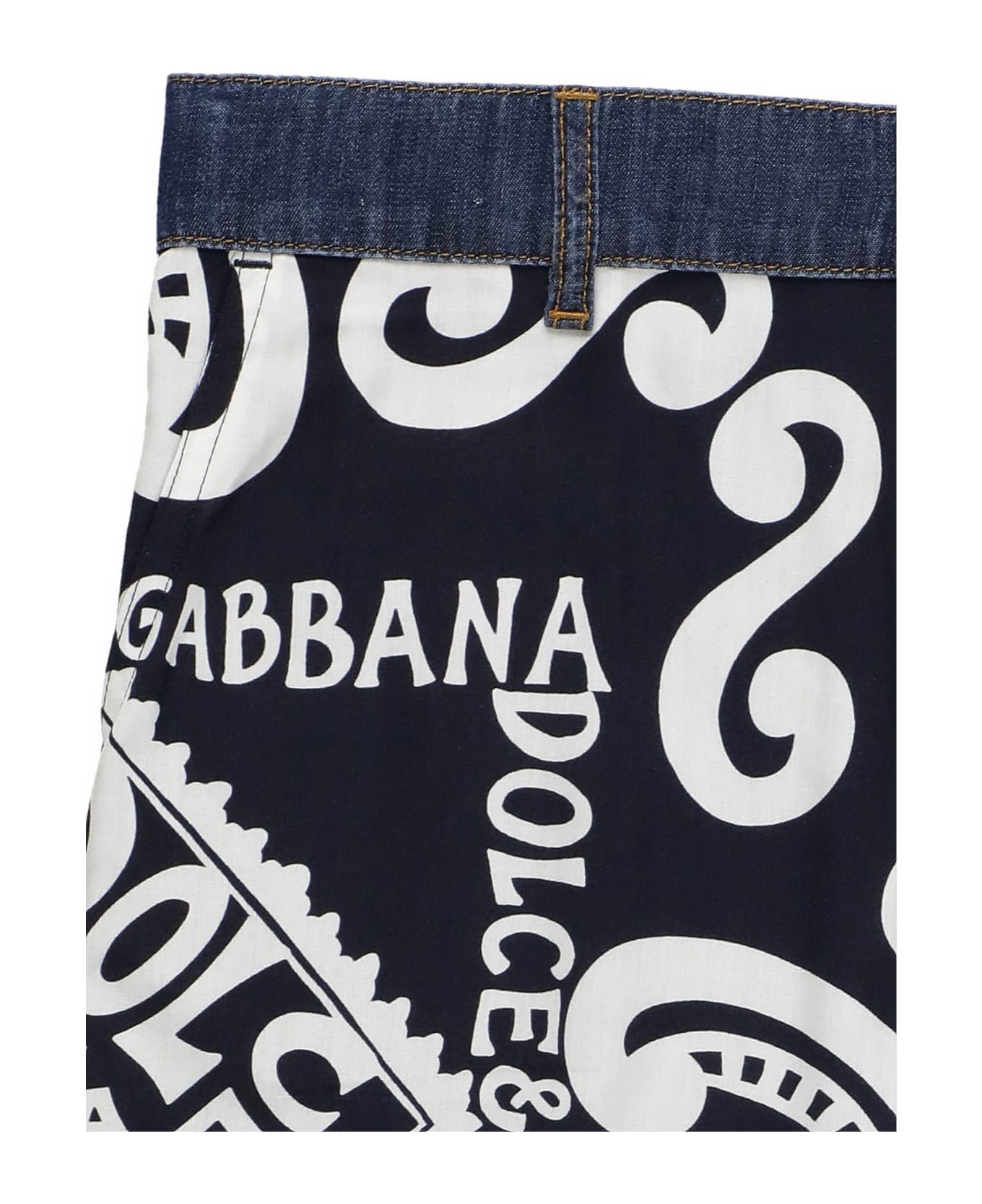 Dolce & Gabbana Cotton Pants - Blue ボトムス