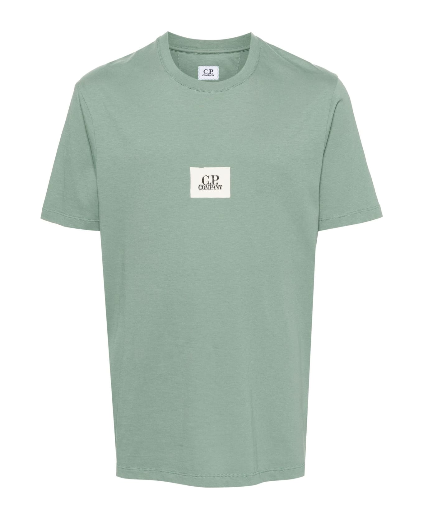 C.P. Company Green Cotton T-shirt - Green