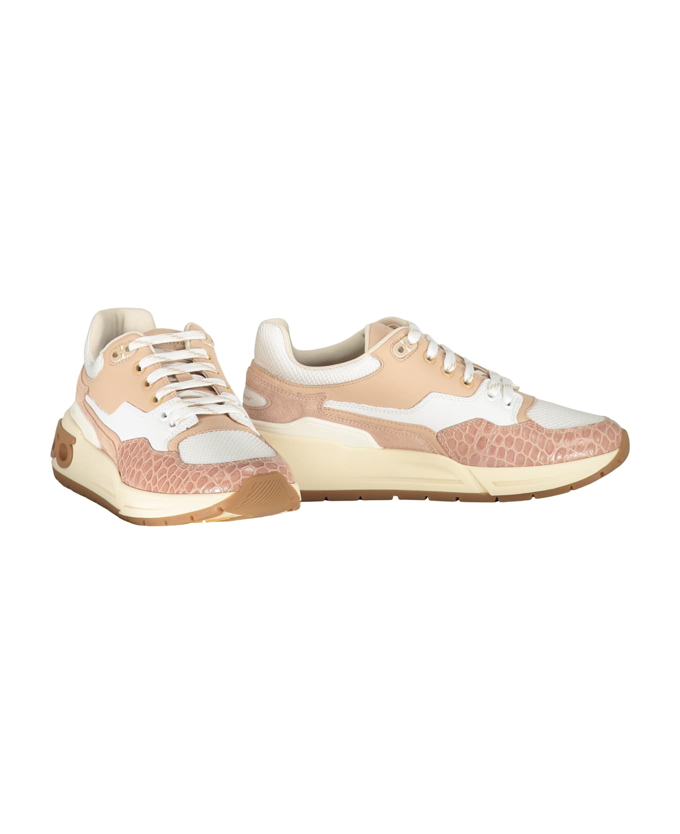 Ferragamo Leather Low-top Sneakers - Pink