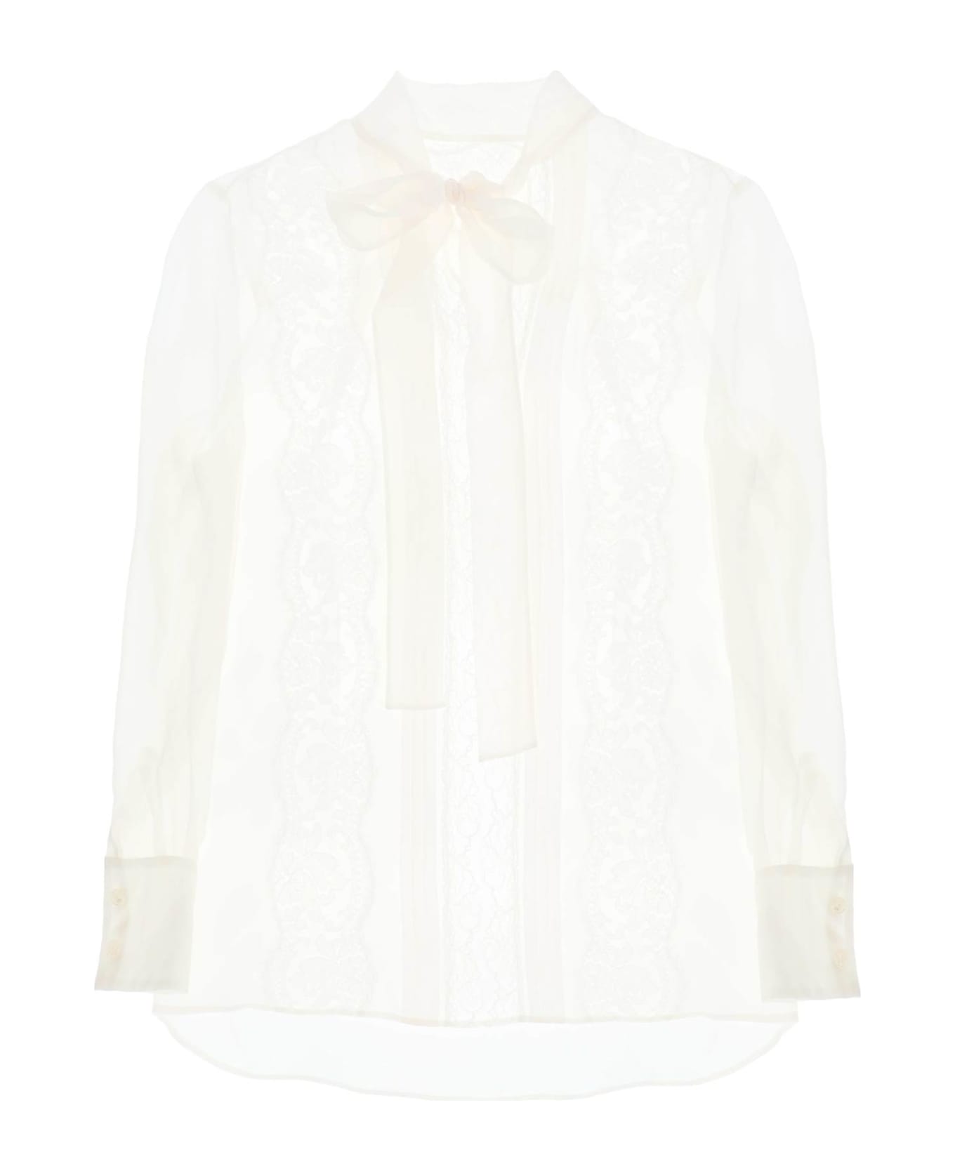 Dolce & Gabbana Beige Cashmere Blend Sweater - BIANCO NATURALE (White) ブラウス