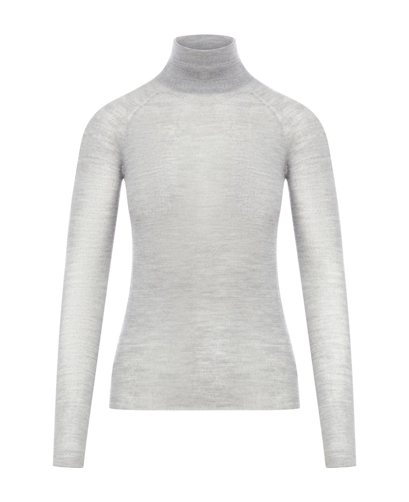 Roberto Collina Turtleneck Knit Sweater - Grey