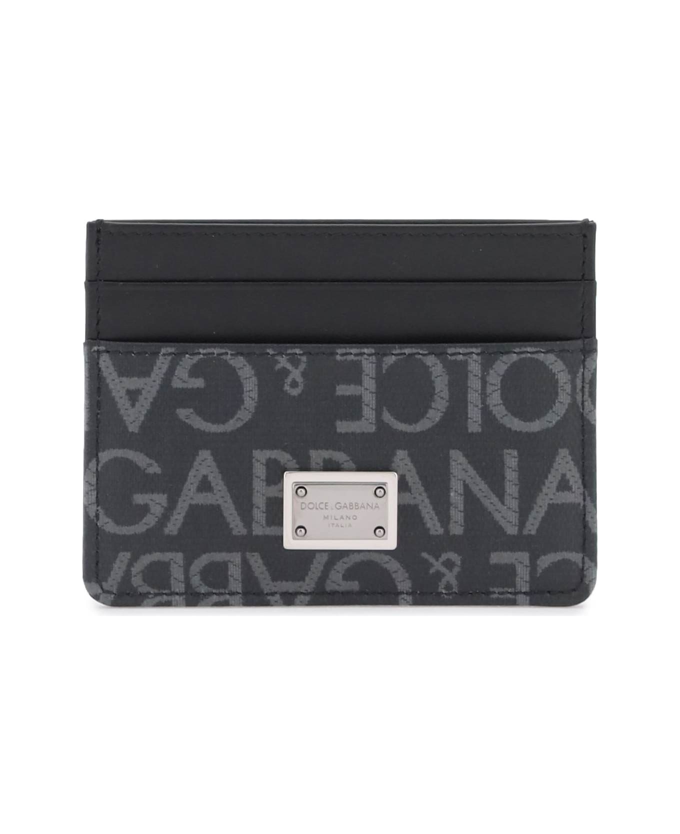 Dolce & Gabbana Logo Plaque Cardholder - black