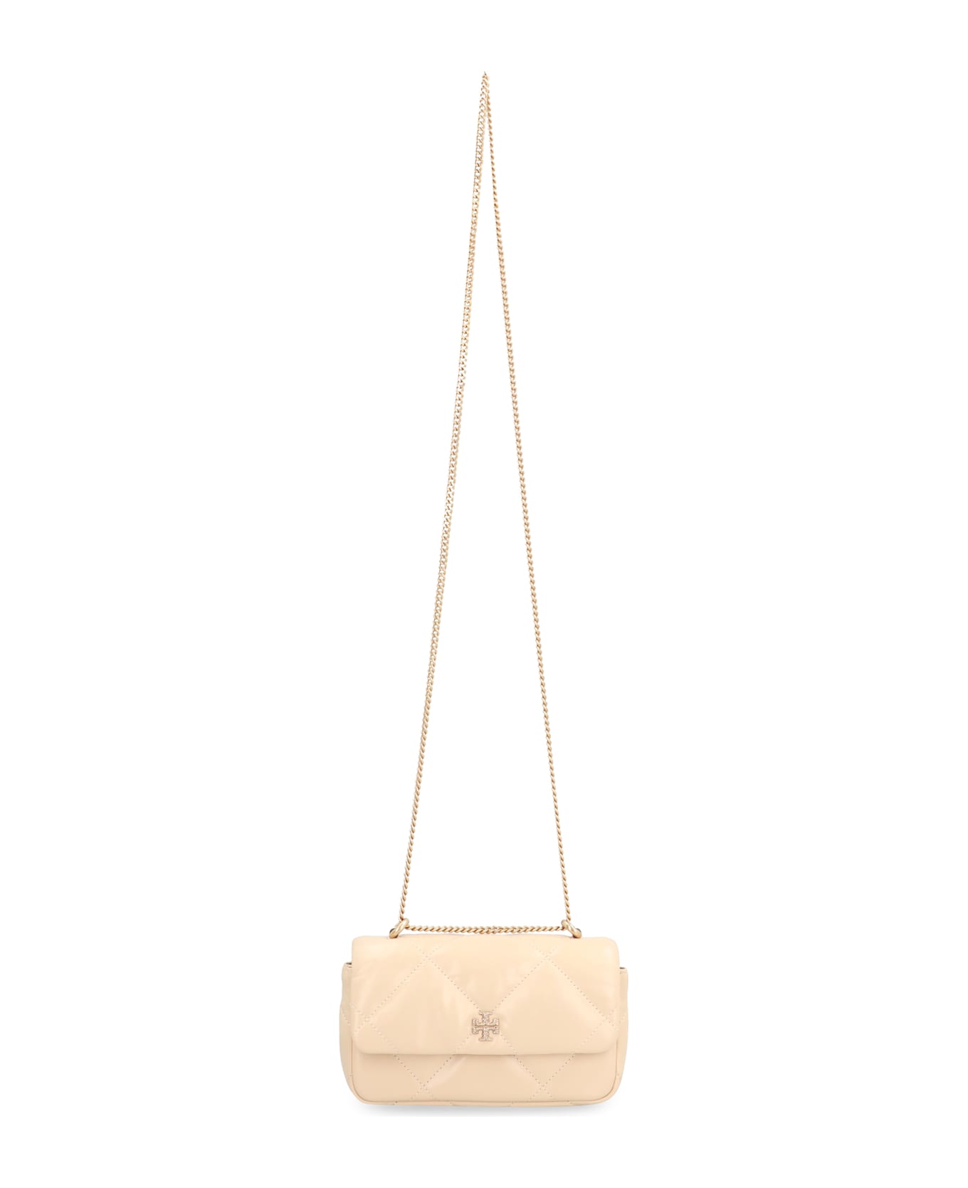 Tory Burch Kira Diamond Leather Mini Crossbody Bag - VANIGLIA
