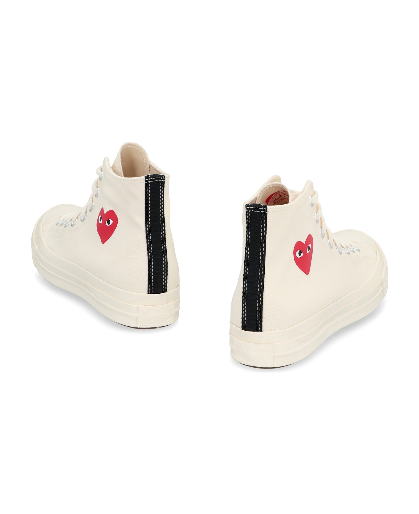 Comme des Garçons Play Converse X Comme Des Garçons Play - Chuck 70 High-top Sneakers - panna