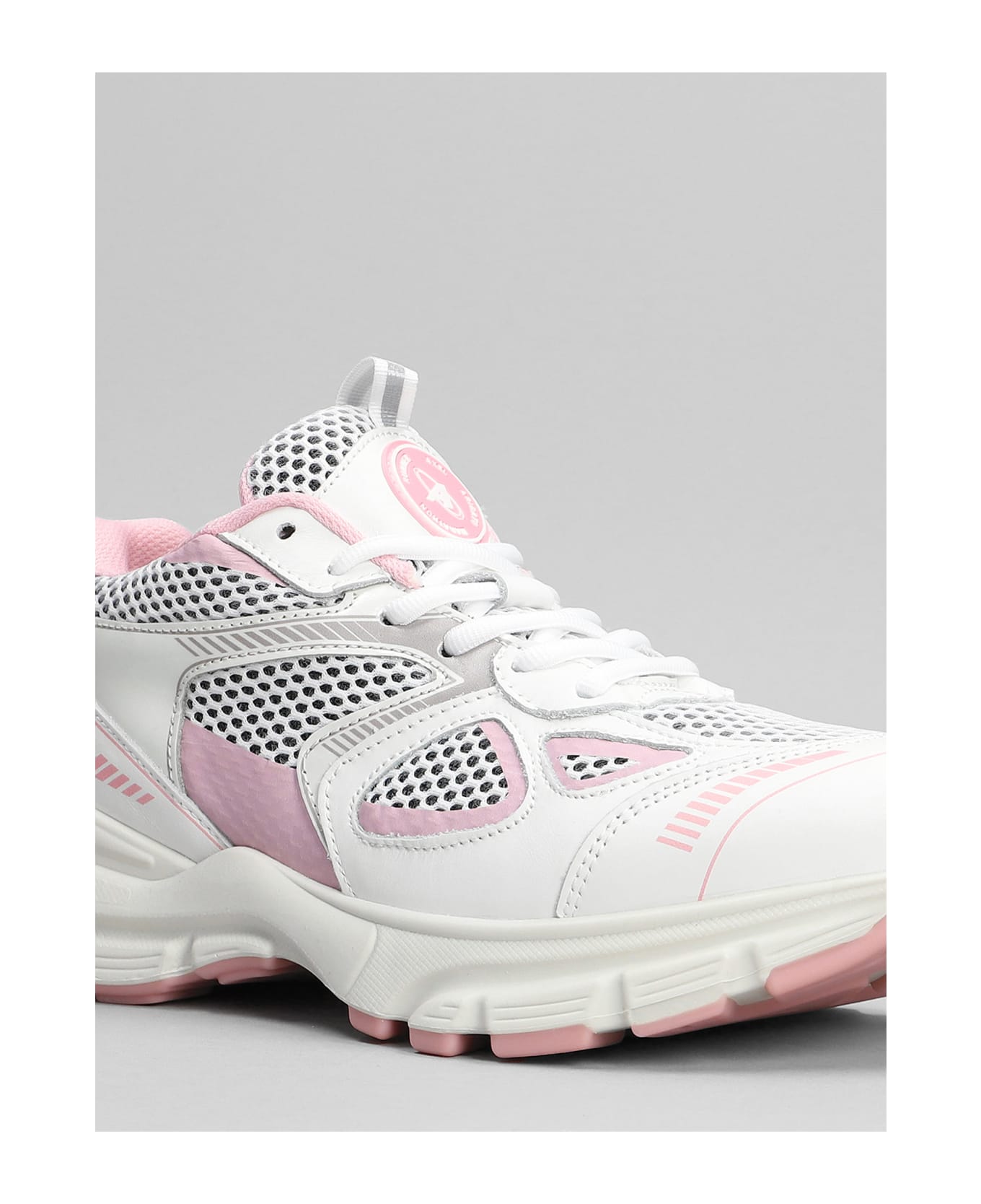 Axel Arigato Marathon Sneakers In White Leather And Fabric - White
