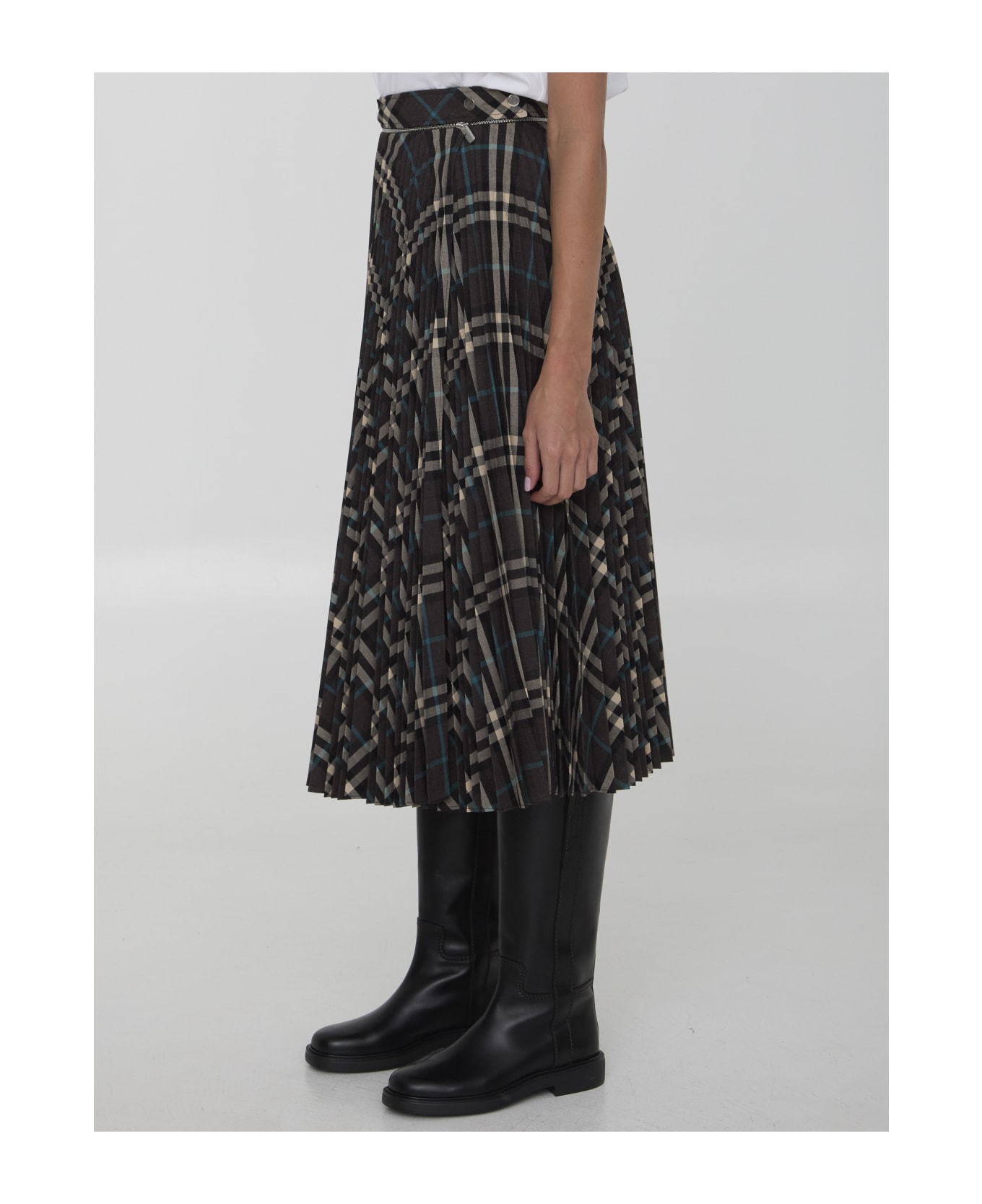 Burberry Check Pleated Skirt - Snug Ip Check