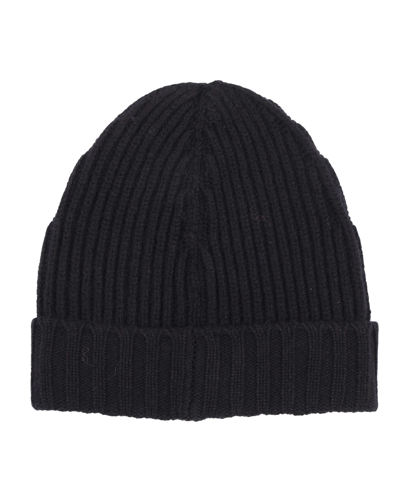Fay Ribbed Cap - BLACK