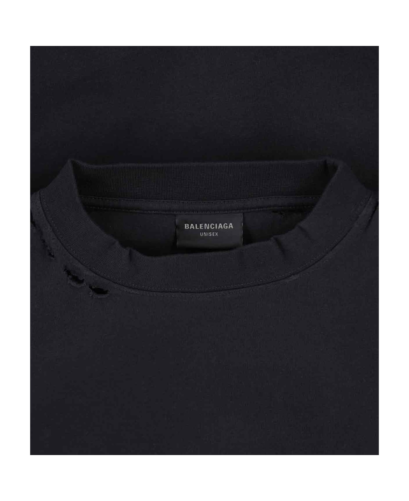 Balenciaga 
security Tape
 T-shirt - Black  