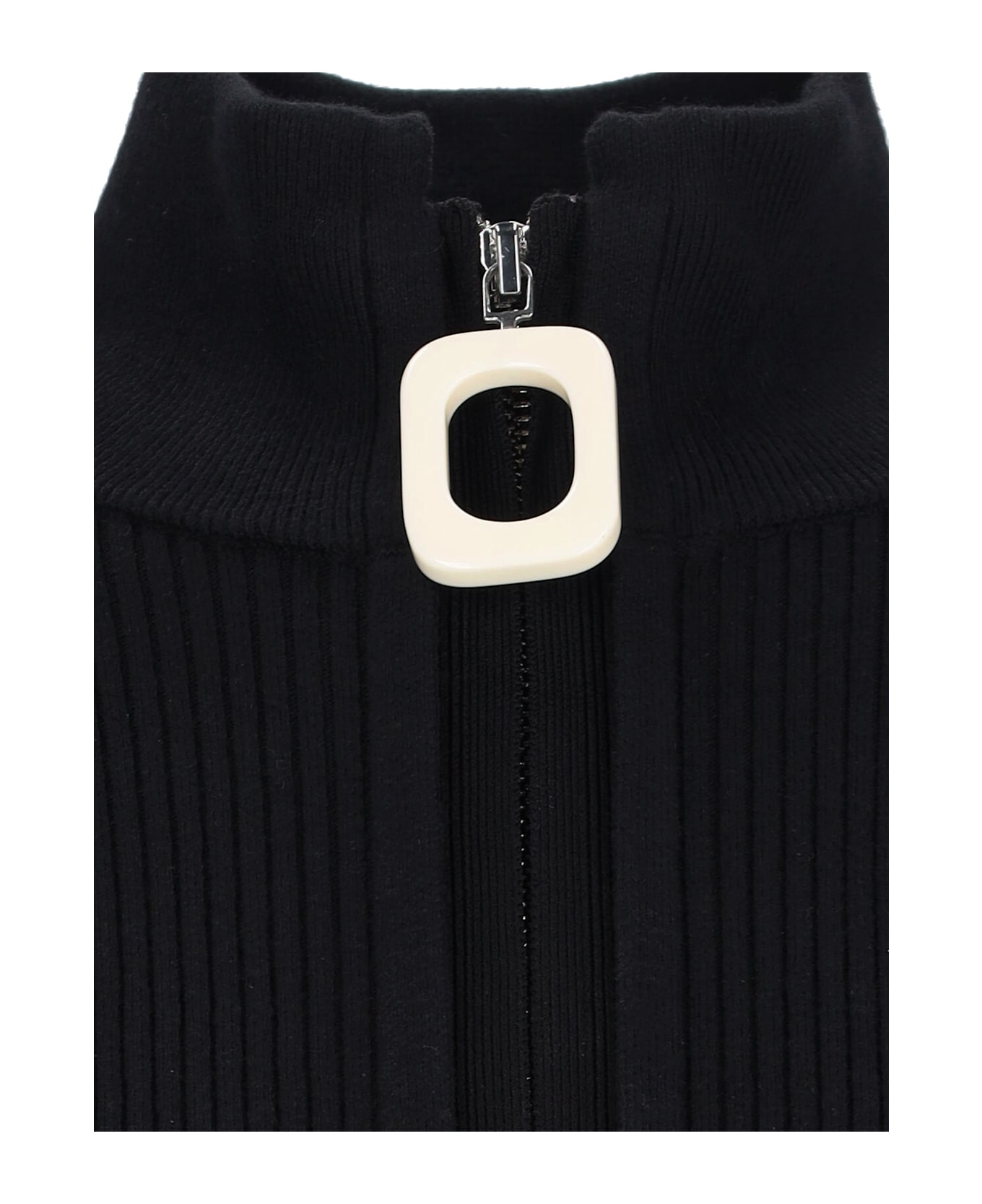J.W. Anderson Logo Zip Cardigan - BLACK
