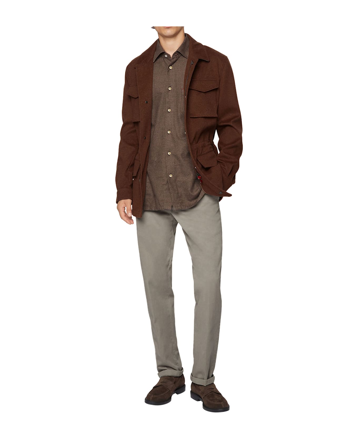 Kiton Outdoor Jacket Cashmere - RUST