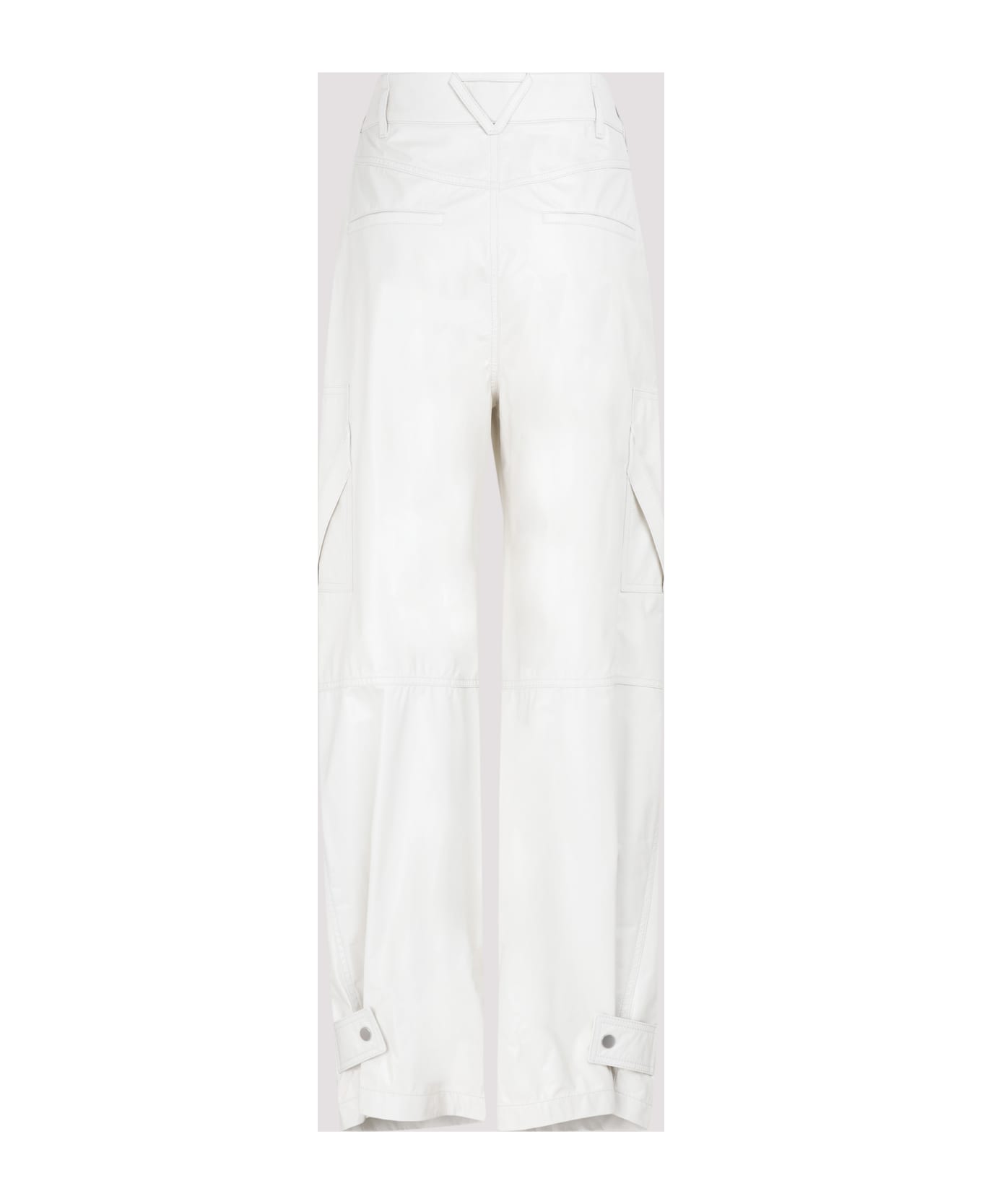 Bottega Veneta Leather Calf Pants - WHITE