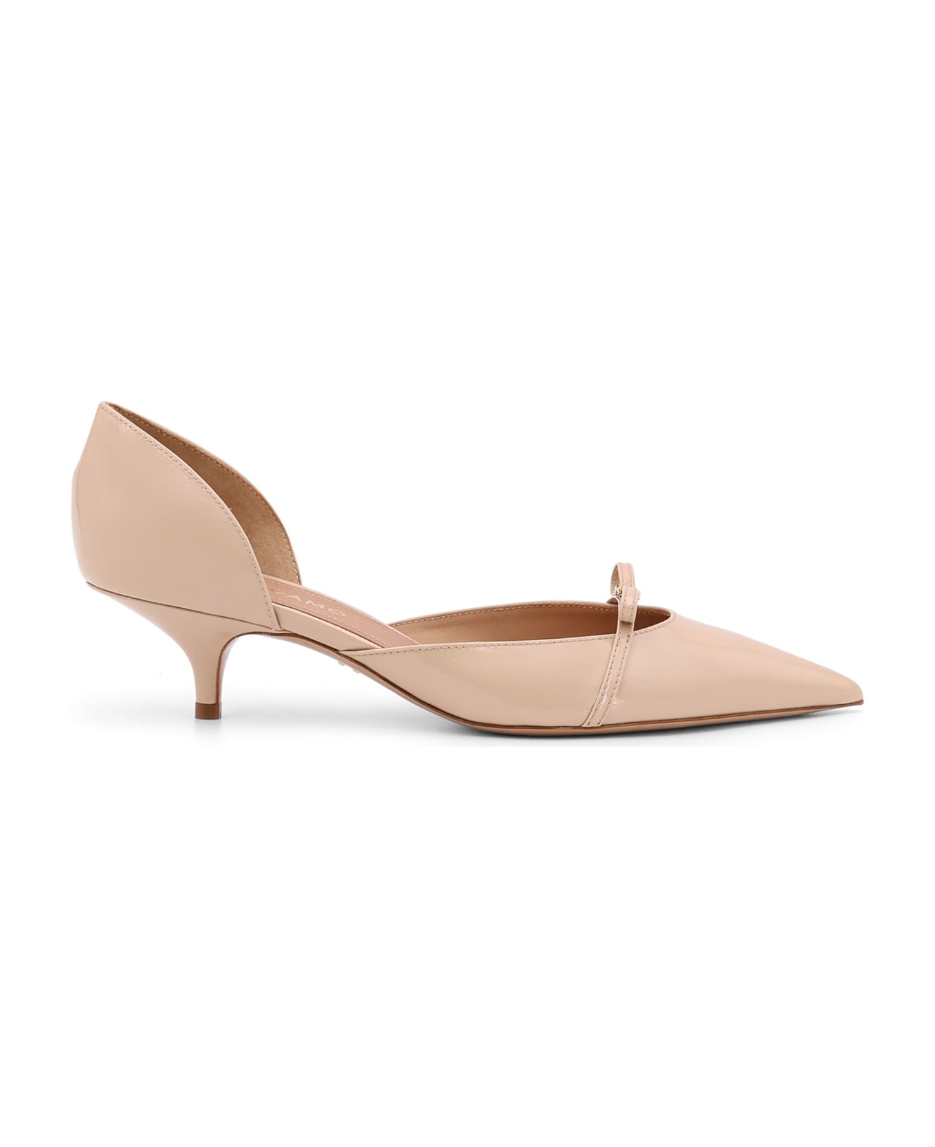 Ferragamo Gyoia 40 Patent Leather Décolleté - Beige